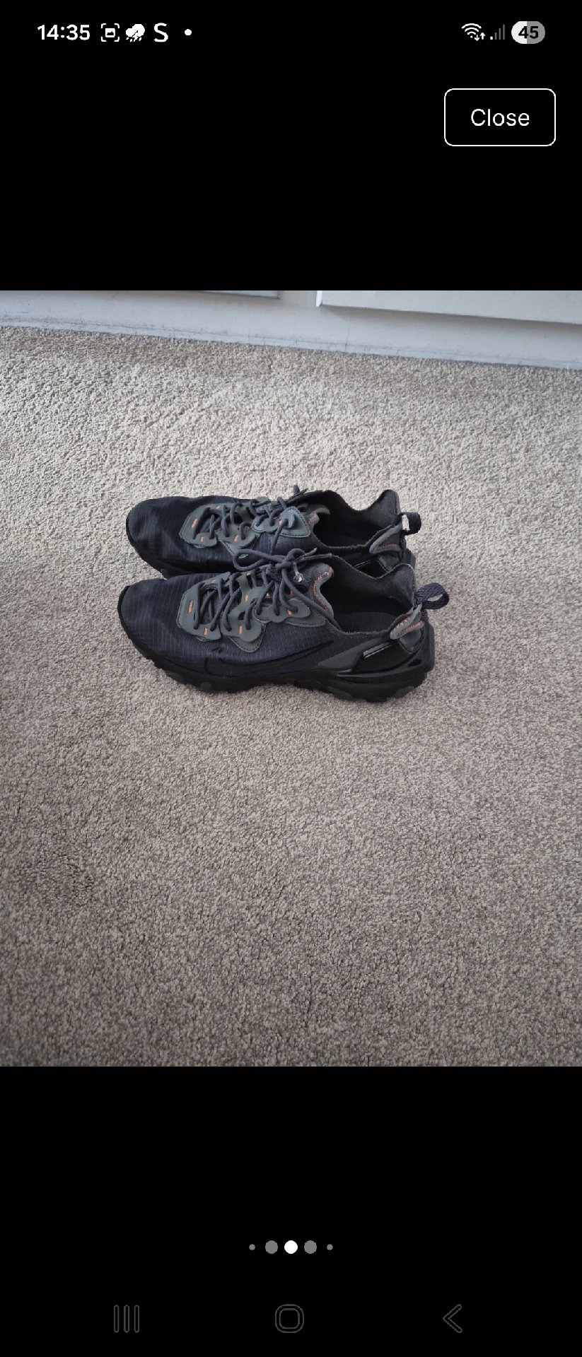 Salomon Black Trail Running Shoes, Nike, 9, Excellent condition — preloved on SilentSale®
