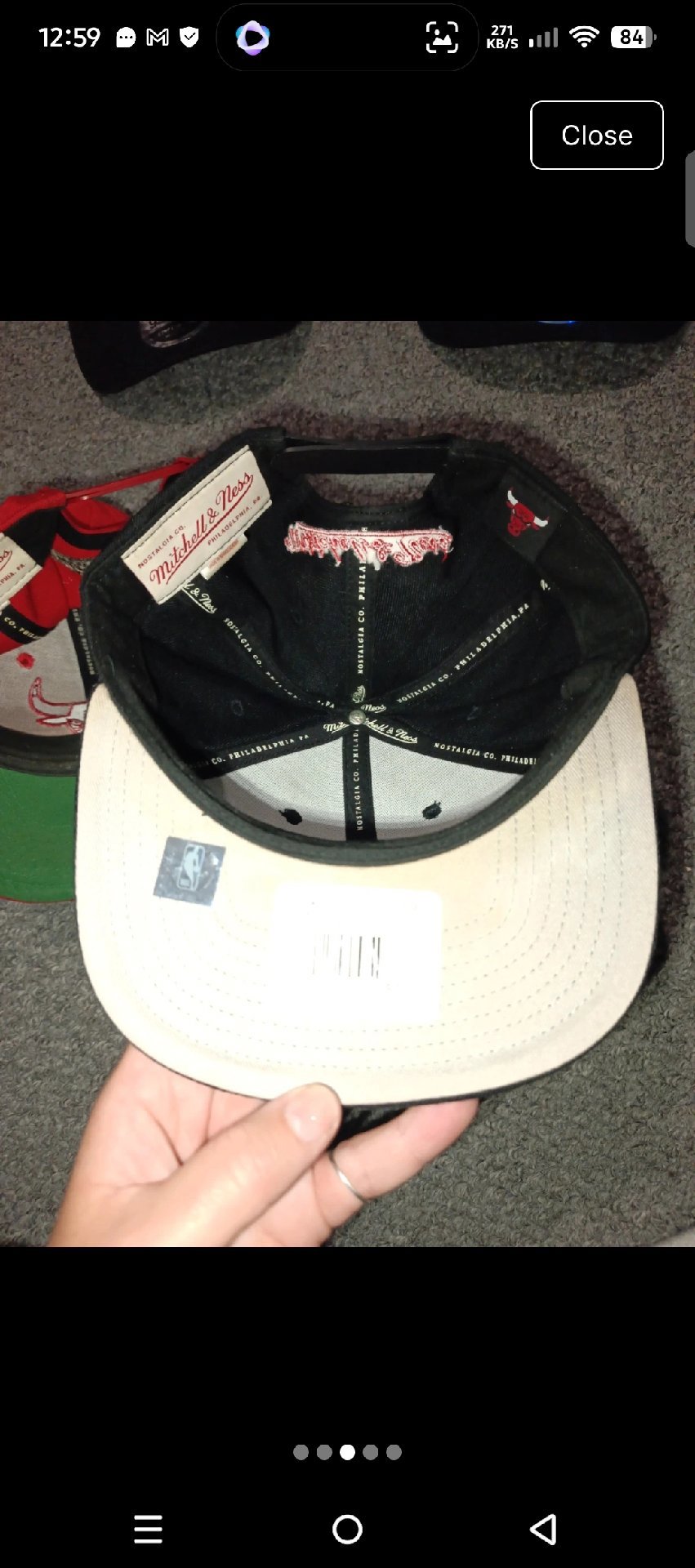 Mitchell & Ness Chicago Bulls Baseball Cap Camouflage Brim, Mitchell & Ness, L, Good condition — preloved on SilentSale®