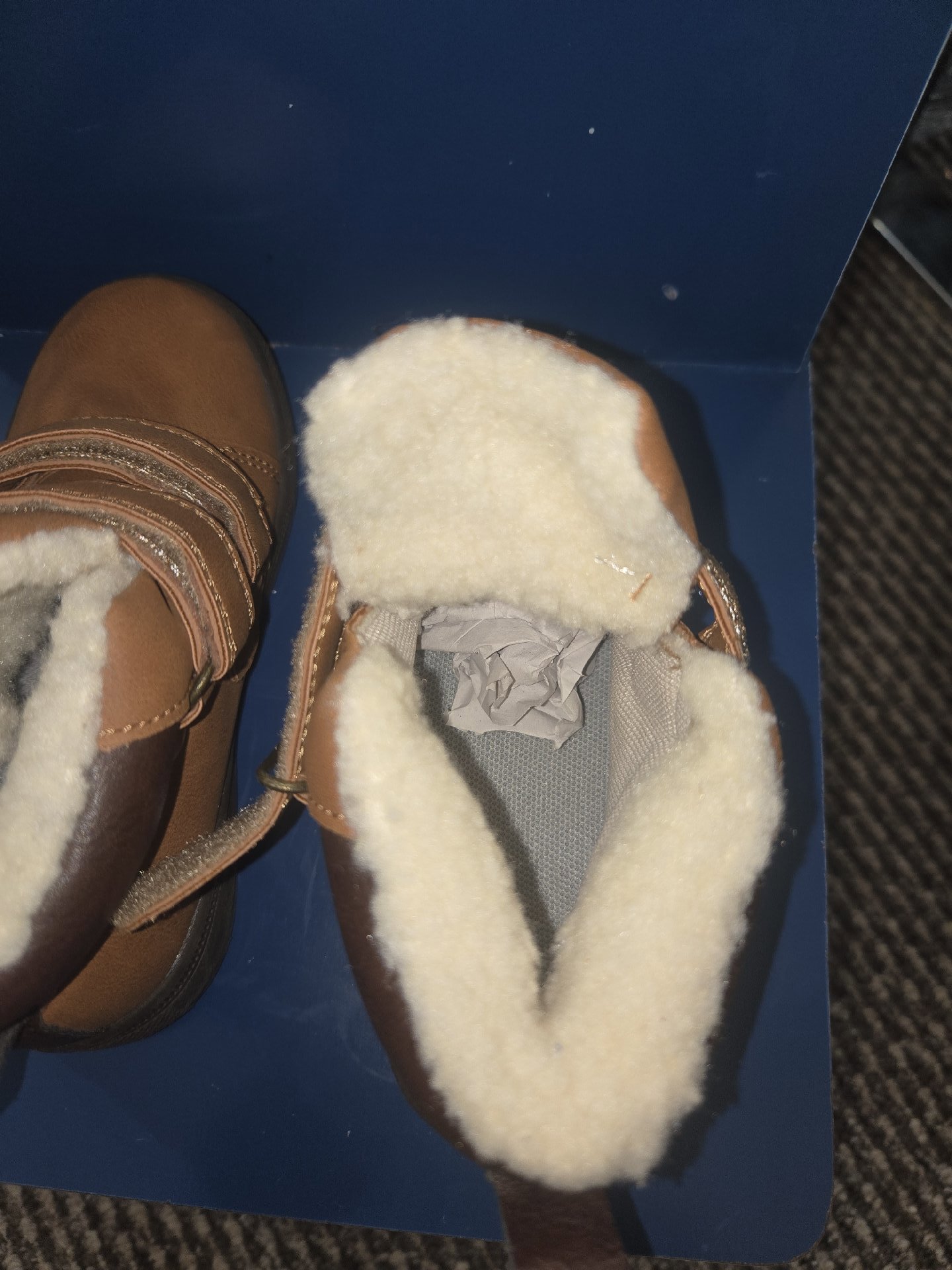 Brown Kids Winter Boots with Faux Fur Lining, Unbranded, 10, New condition — preloved on SilentSale®