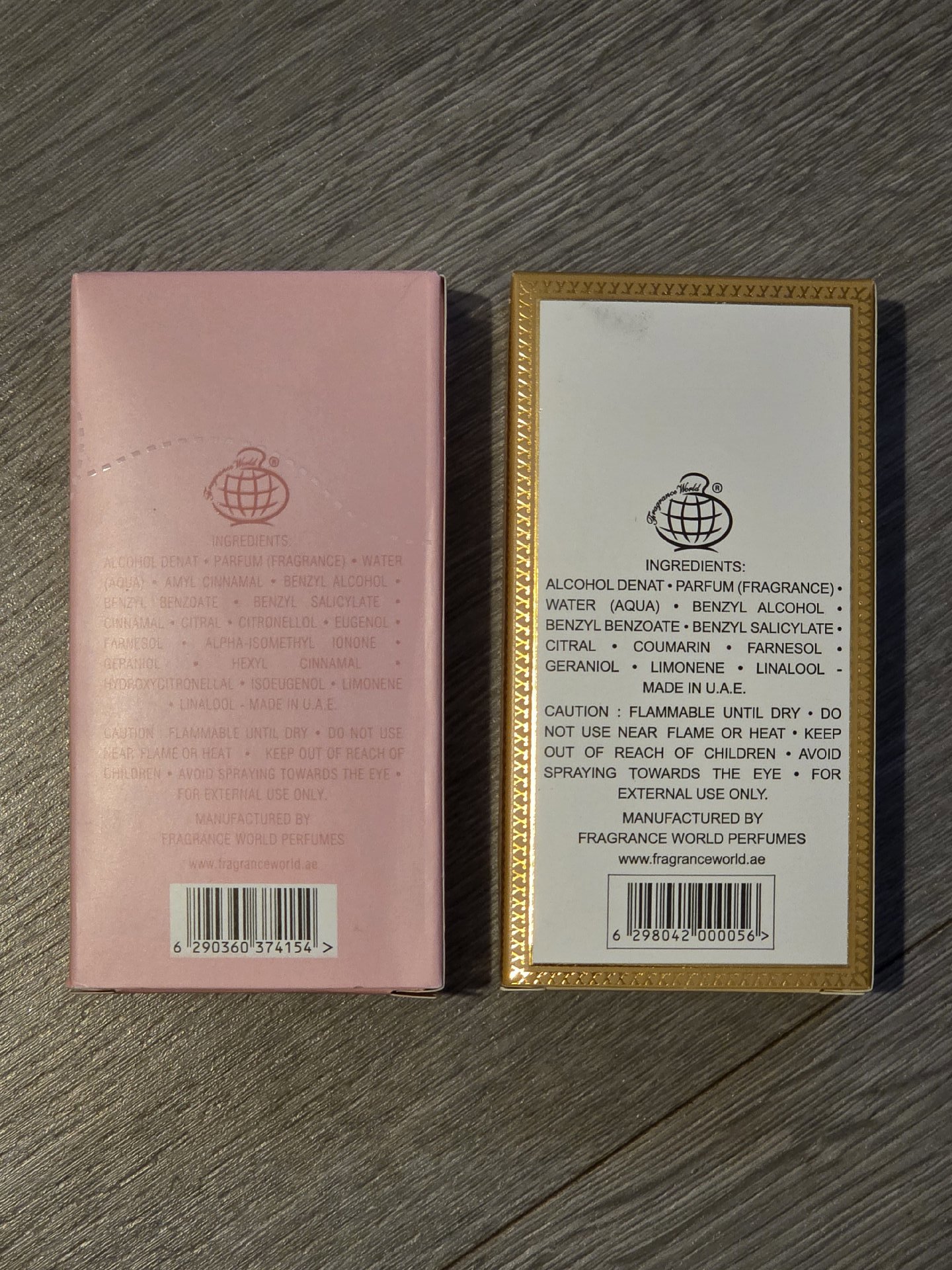 Ur Way Eau De Parfum 50ml & Champ De Rose Eau De Parfum 50ml, Fragrance World, 50ml, Excellent condition — preloved on SilentSale®