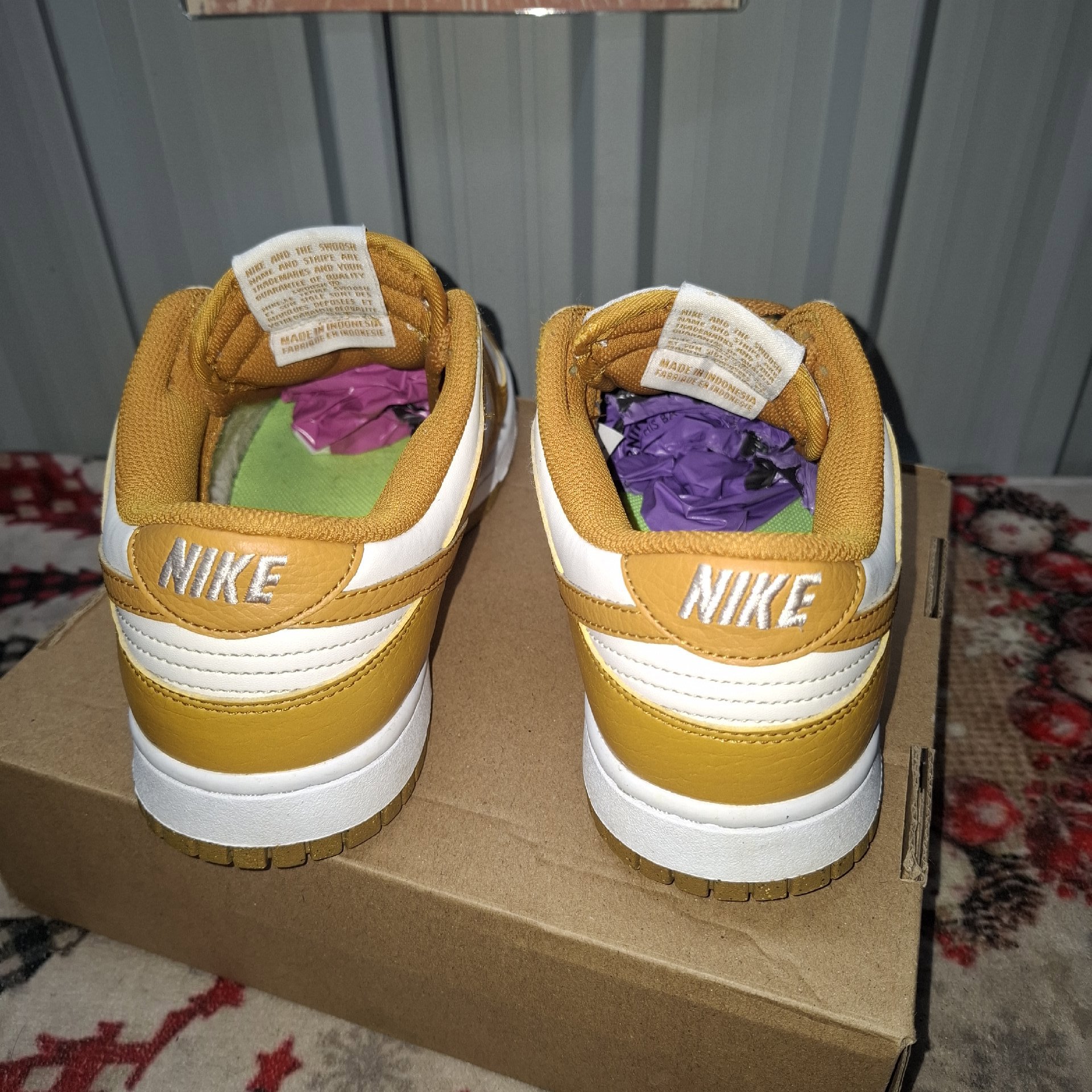 Nike Dunk Low Yellow White Trainers – UK 5 / EU 38, Nike, 5, Excellent condition — preloved on SilentSale®