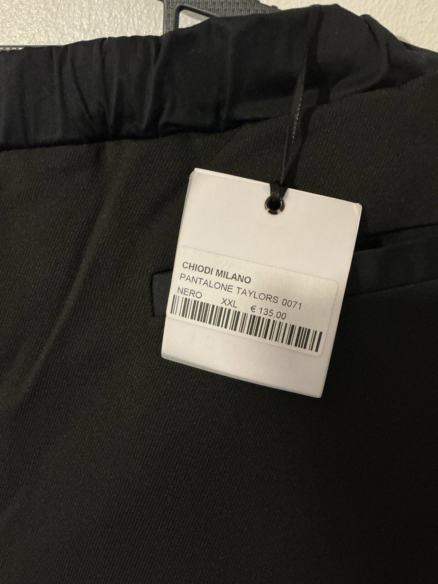 Chiodi Milano Black Pantalone Taylors Trousers – XXL, Chiodi Milano, XXL, New condition — preloved on SilentSale®