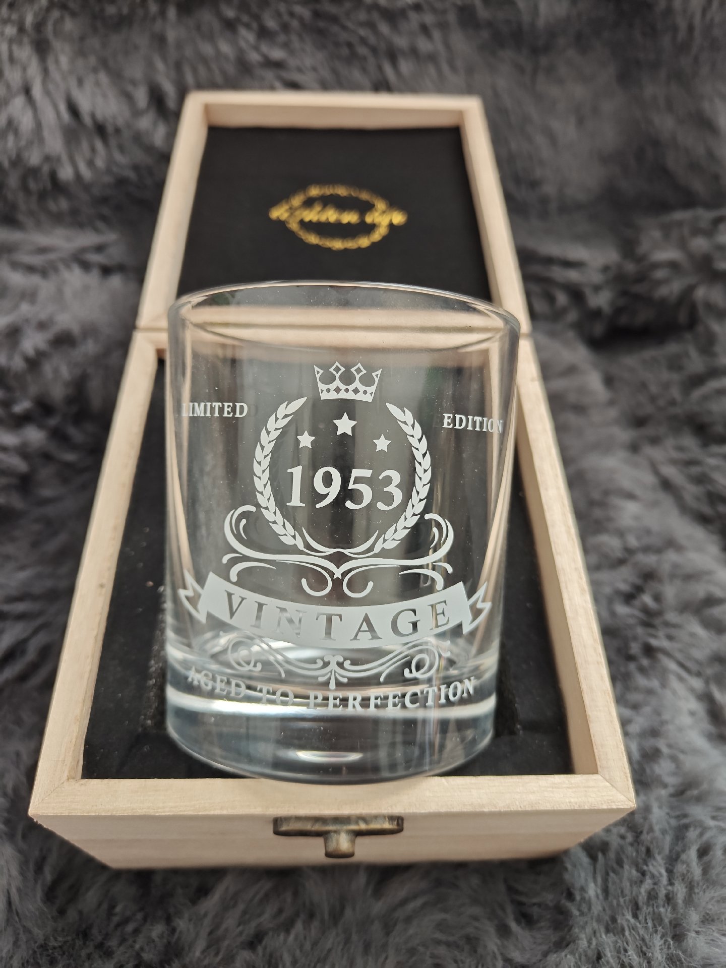 Lighten Life Vintage 1953 Limited Edition Glass Tumbler, Lighten Life, Medium, New condition — preloved on SilentSale®