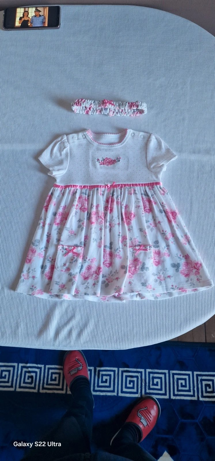 Girls dress, Little Me, 6-9 months / 68 cm, Excellent condition — preloved on SilentSale®