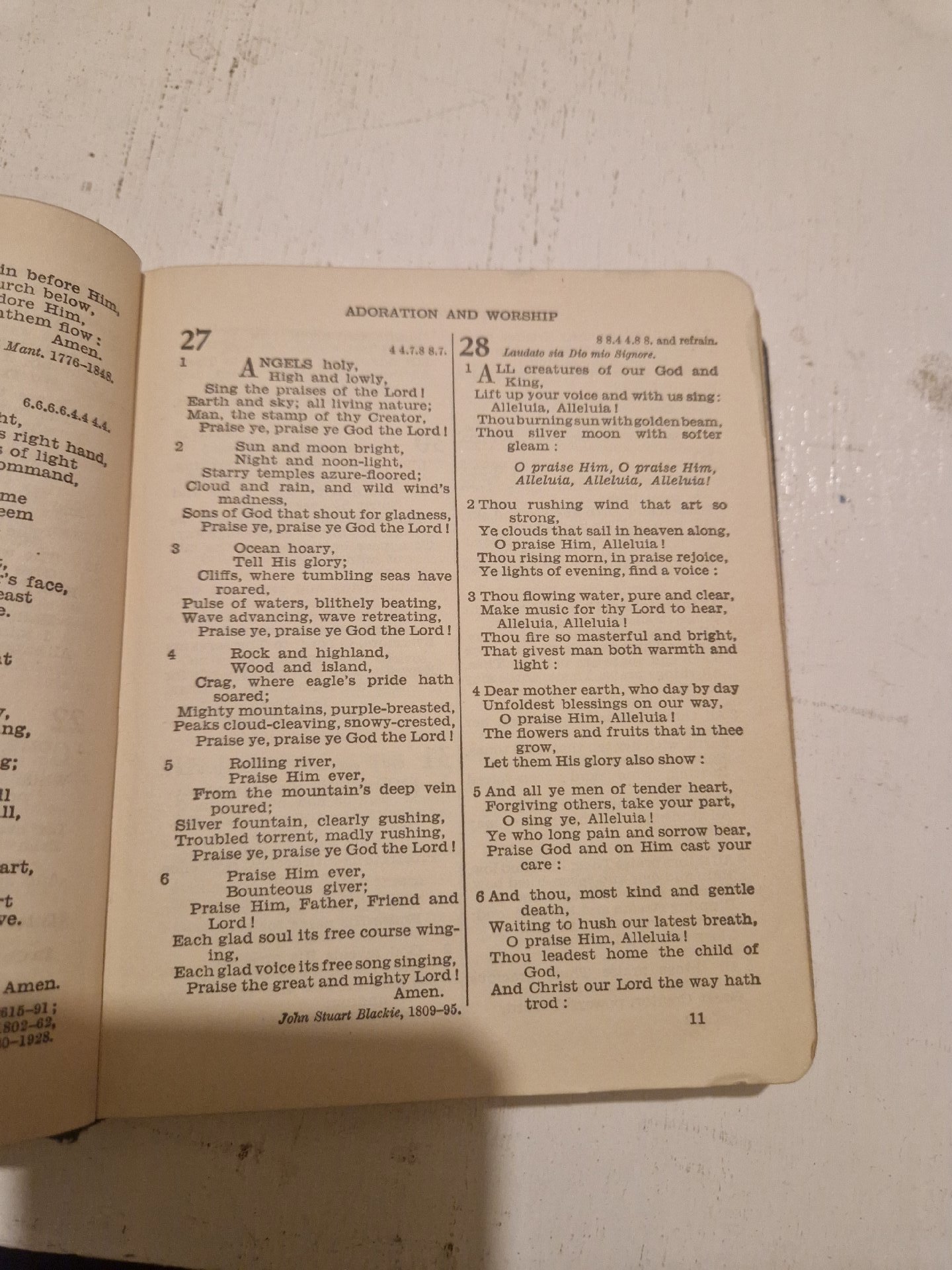 Leather-bound book titled 'The Methodist Hymn Book', Unbranded, One Size, Excellent condition — preloved on SilentSale®
