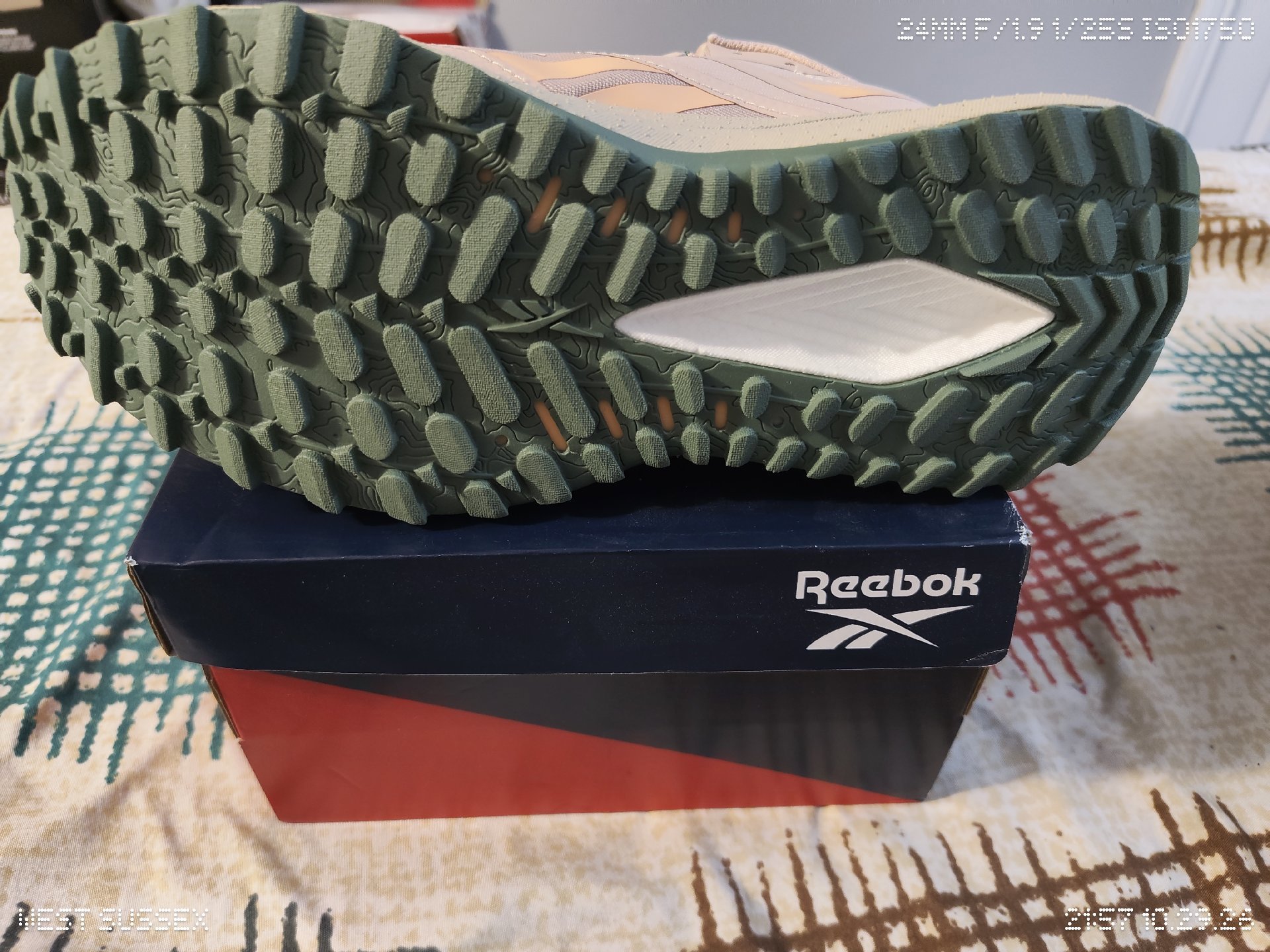 Reebok Adventure Pink and Green Trainers, Reebok, 6.5, New condition — preloved on SilentSale®