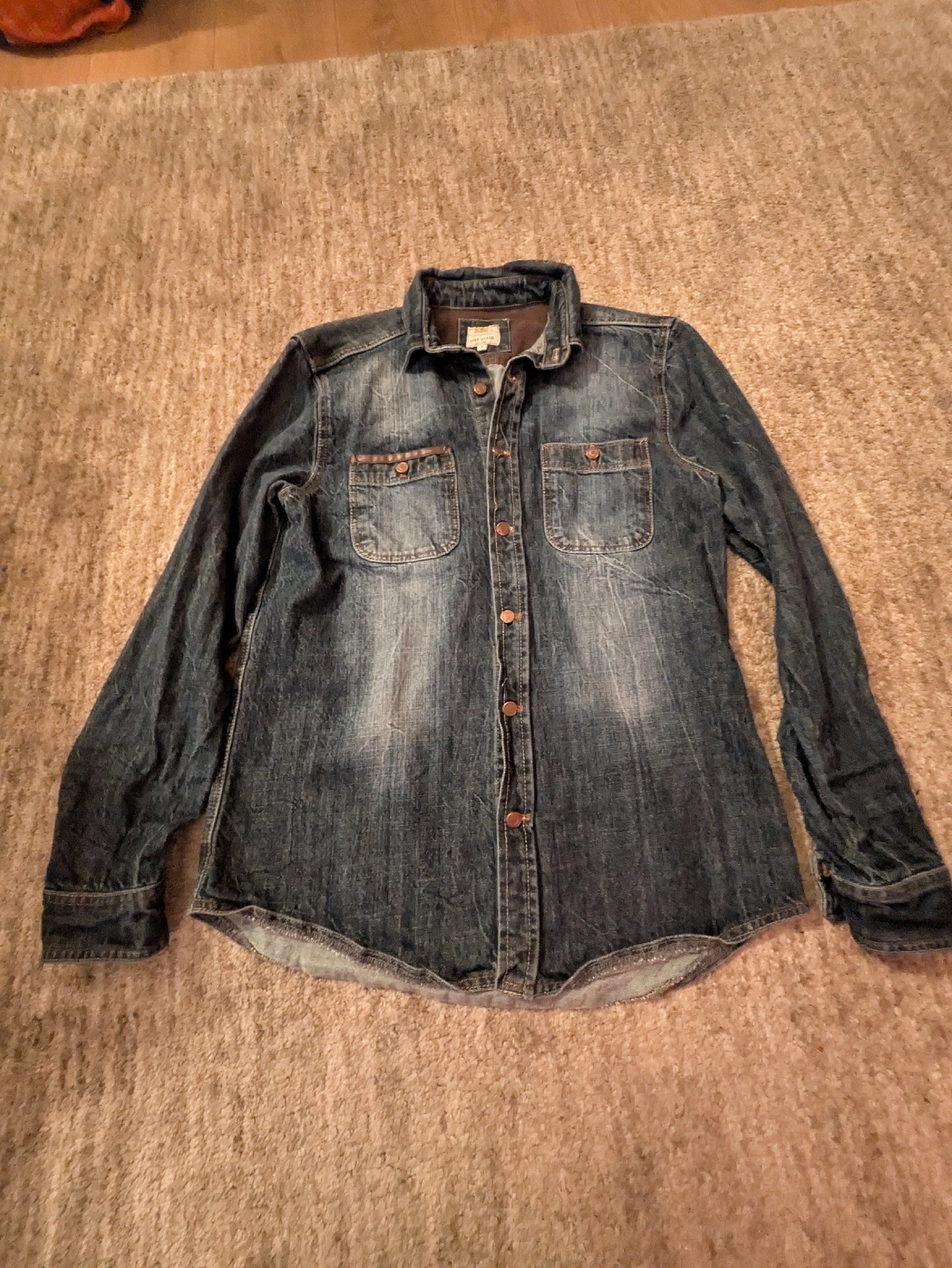River Island Denim Shirt Jacket, River Island, M, Excellent condition — preloved on SilentSale®