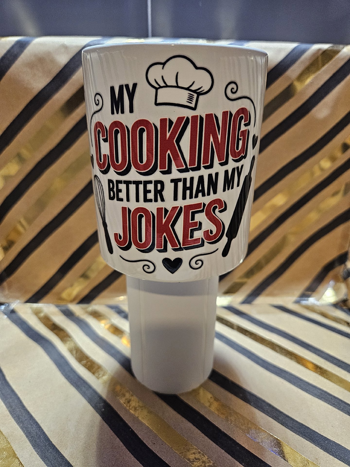 Ceramic Mug with Cooking Joke Print, Unbranded, One Size, New condition — preloved on SilentSale®