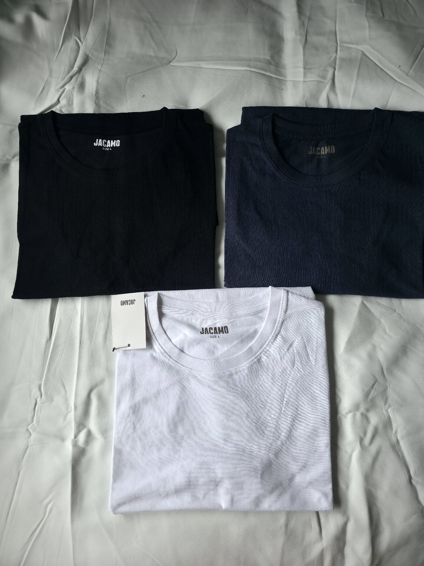 Jacamo Men's Crew Neck T-Shirts Pack of 3 – Size L, Jacamo, L, New condition — preloved on SilentSale®