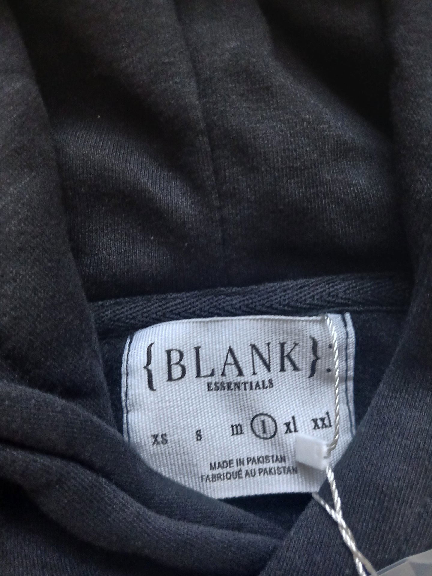 Blank Essentials Black Hoodie Large, Blank Essentials, L, New condition — preloved on SilentSale®