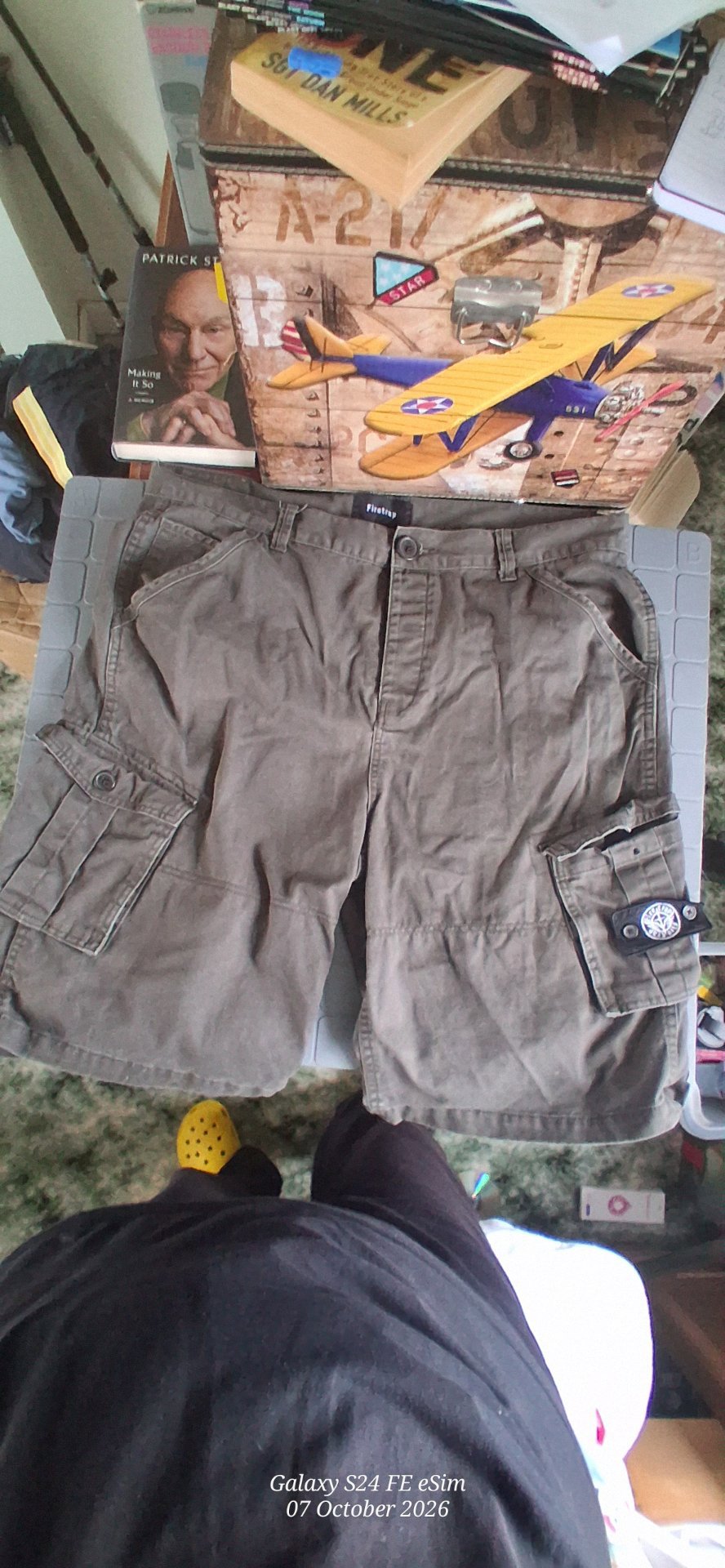 Firetrap Khaki DARK/ MID GREY Cargo Shorts 3XL, Firetrap, 3XL, Good condition — preloved on SilentSale®