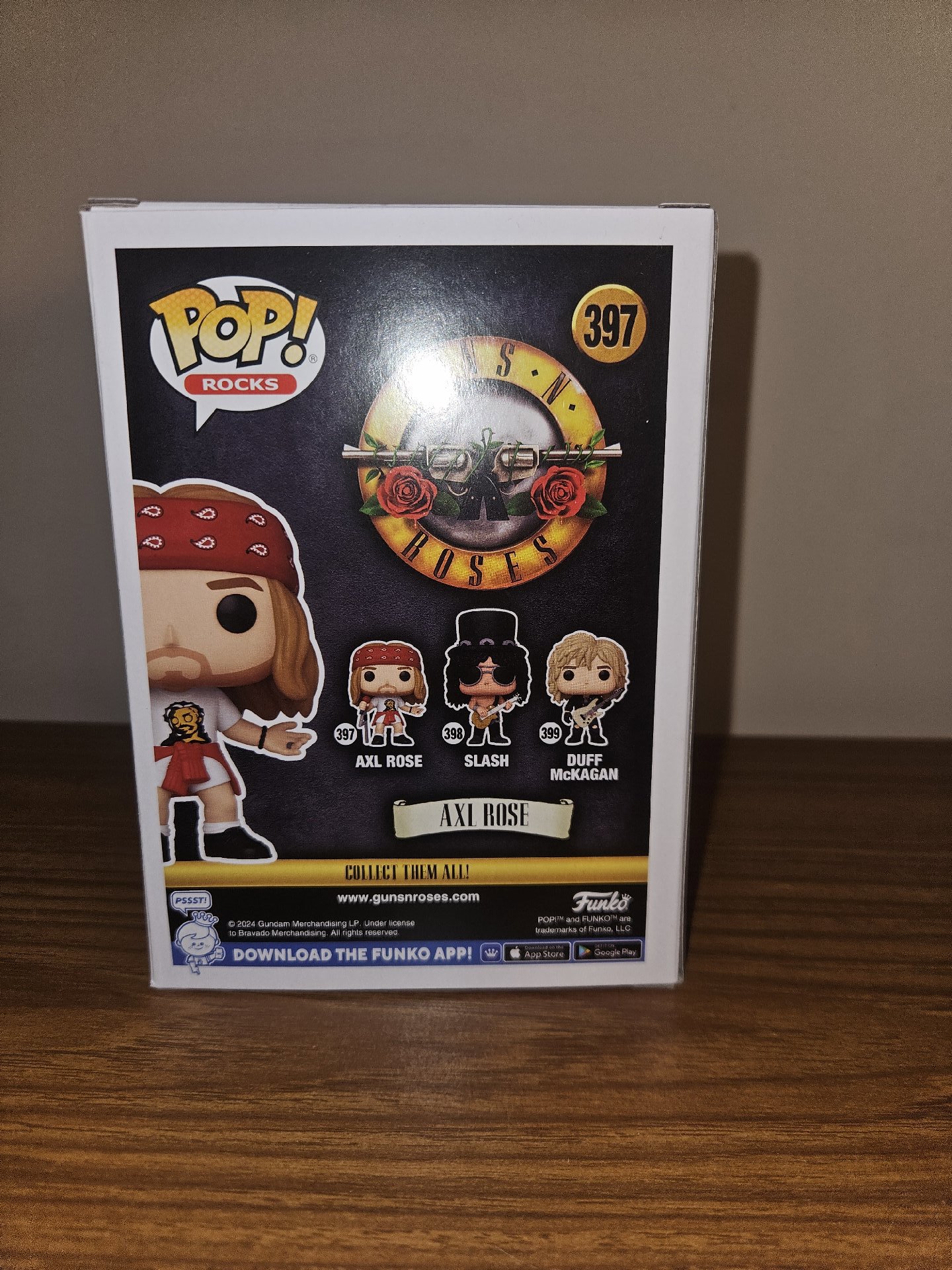 Brand new Guns N  Roses Axl Rose (1992) Funko Pop! Vinyl Figure #397, Funko, Small, New condition — preloved on SilentSale®