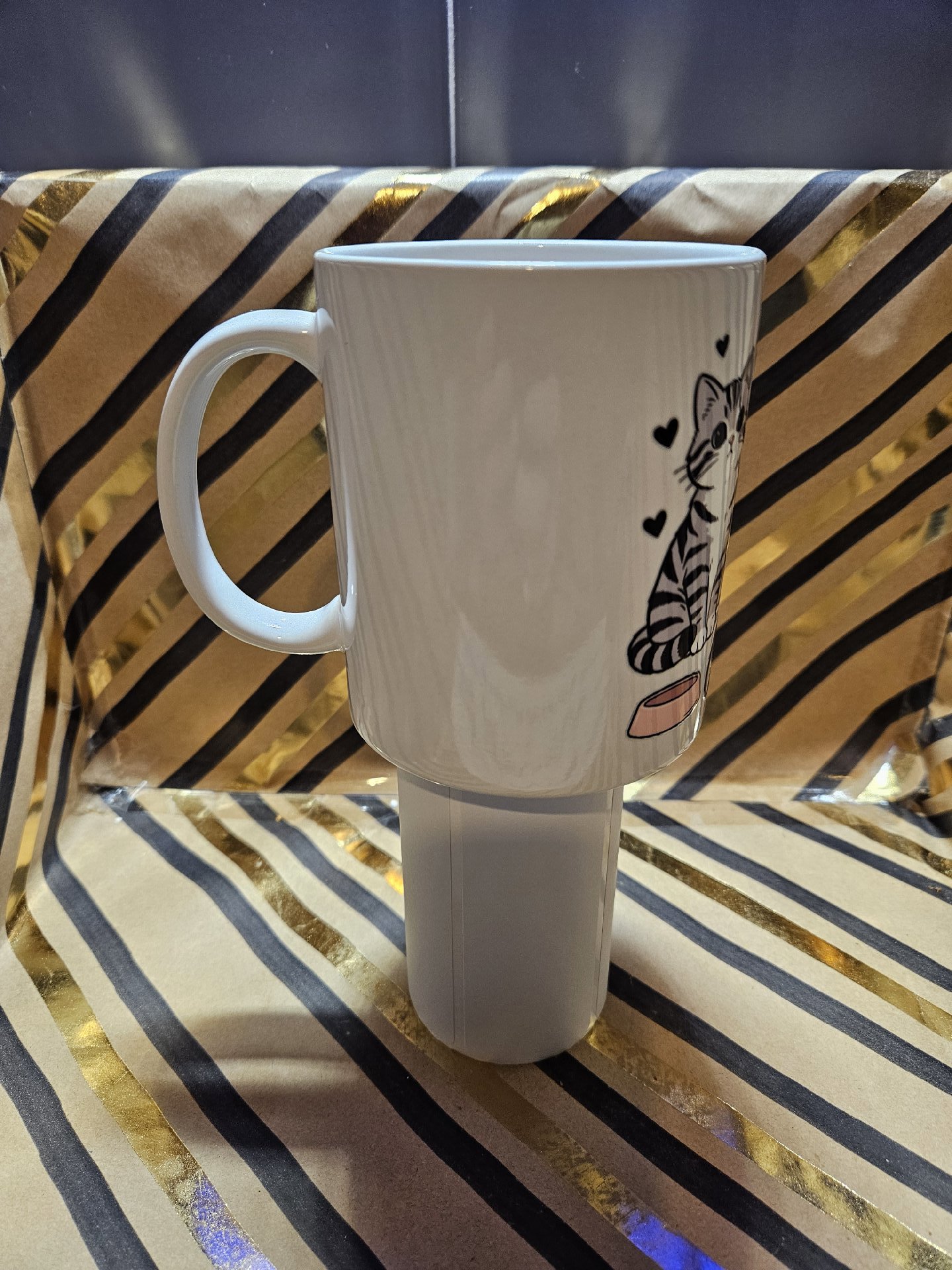 Ceramic Mug Blessed and Cat Obsessed, Unbranded, One Size, New condition — preloved on SilentSale®