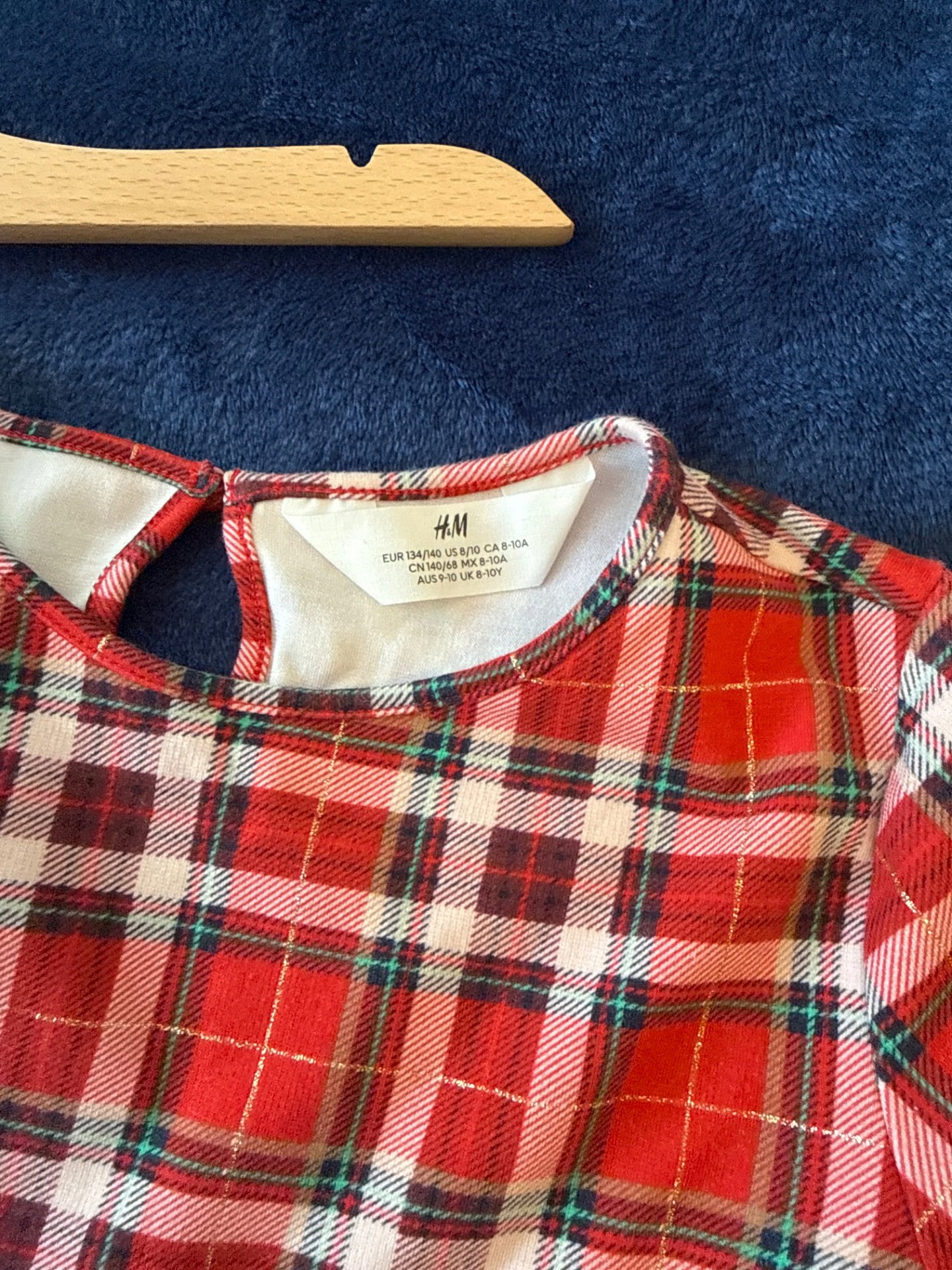 Girls Red Tartan Long Sleeve Dress, Unbranded, 10 years, Good condition — preloved on SilentSale®