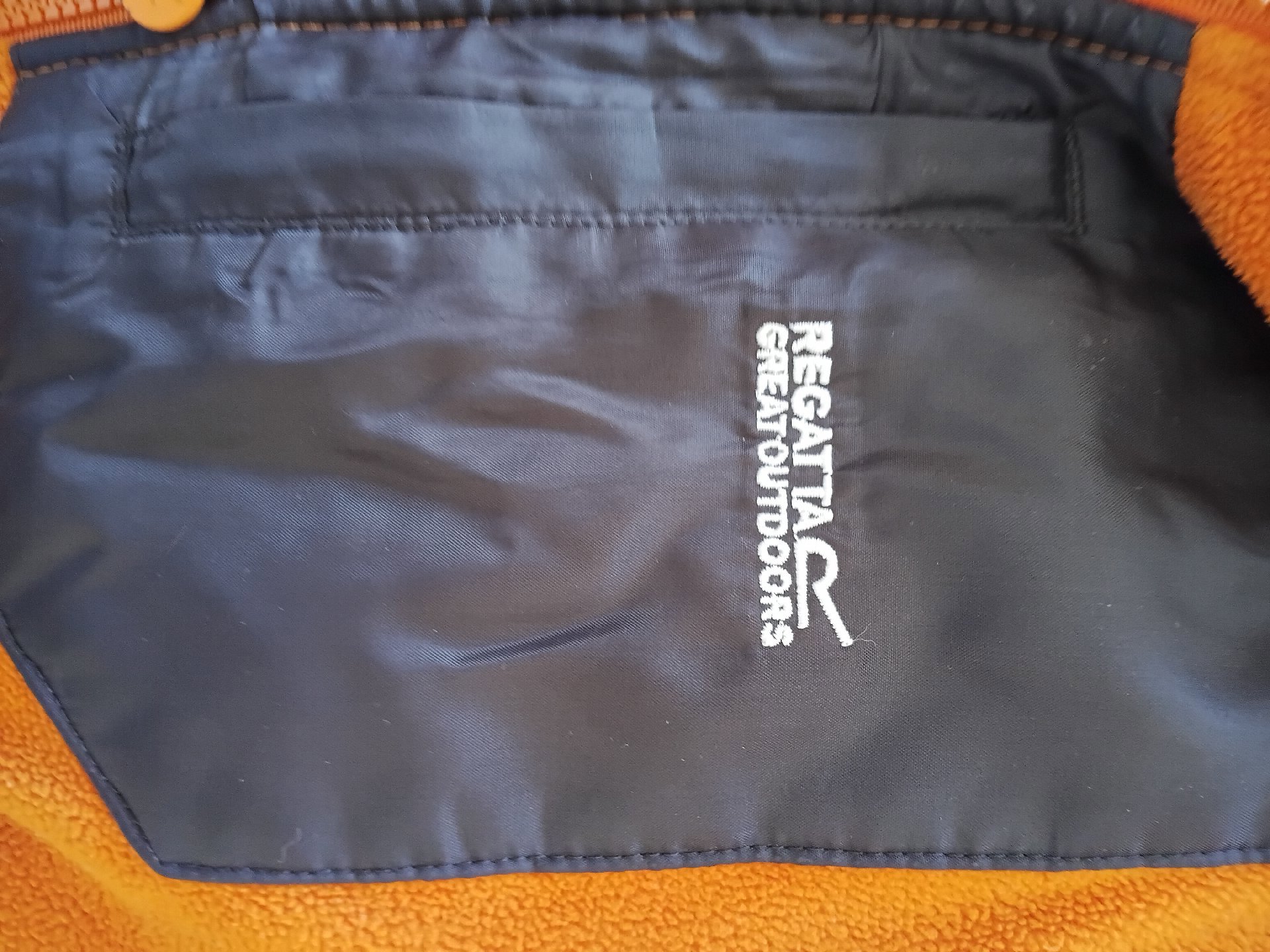 Regatta Orange Fleece Jacket with Navy Chest Pocket, Regatta, 11-12 years, Excellent condition — preloved on SilentSale®