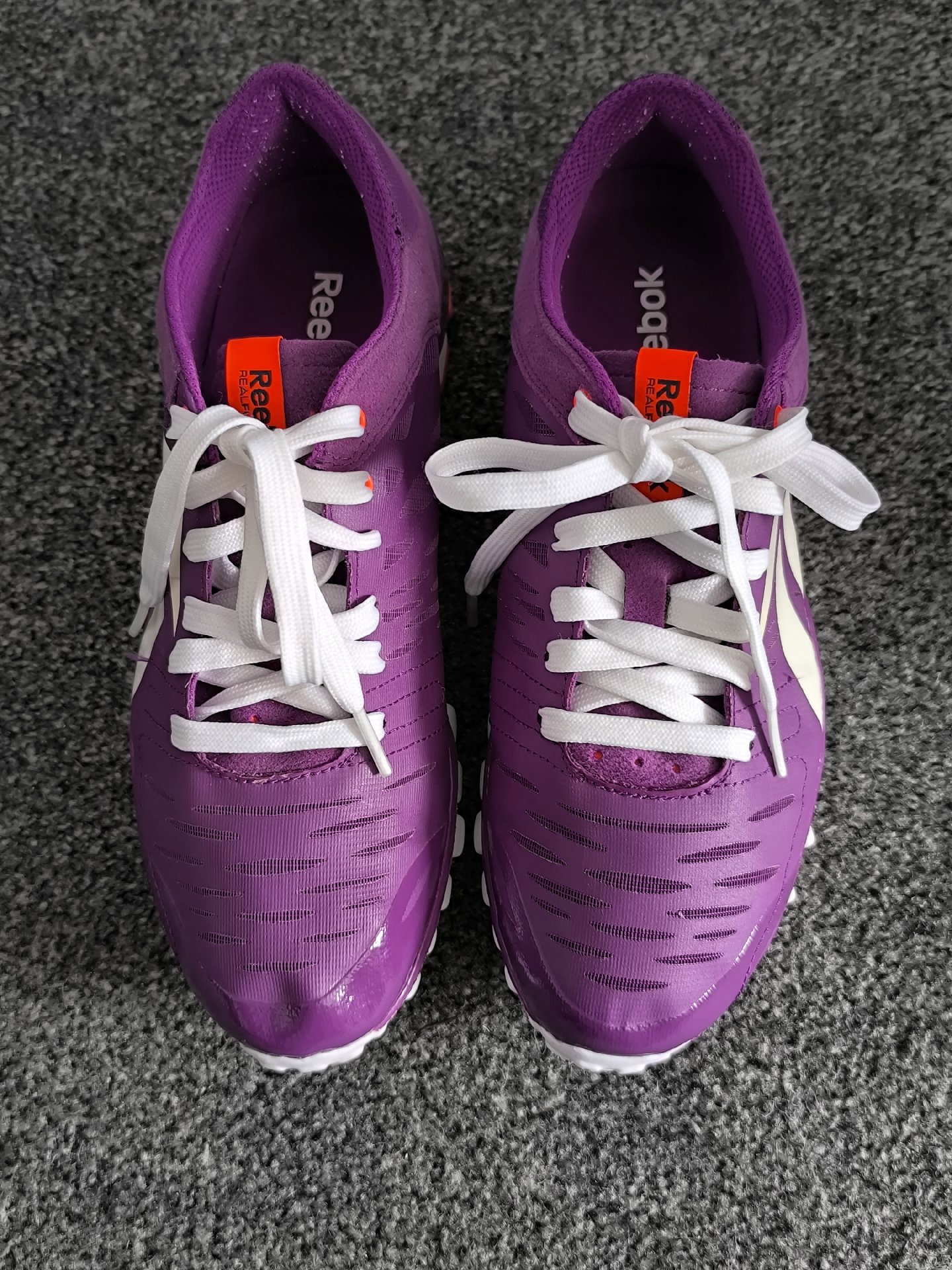 Reebok RealFlex Purple Orange Women's Running Shoes, Reebok, 5.5, Excellent condition — preloved on SilentSale®