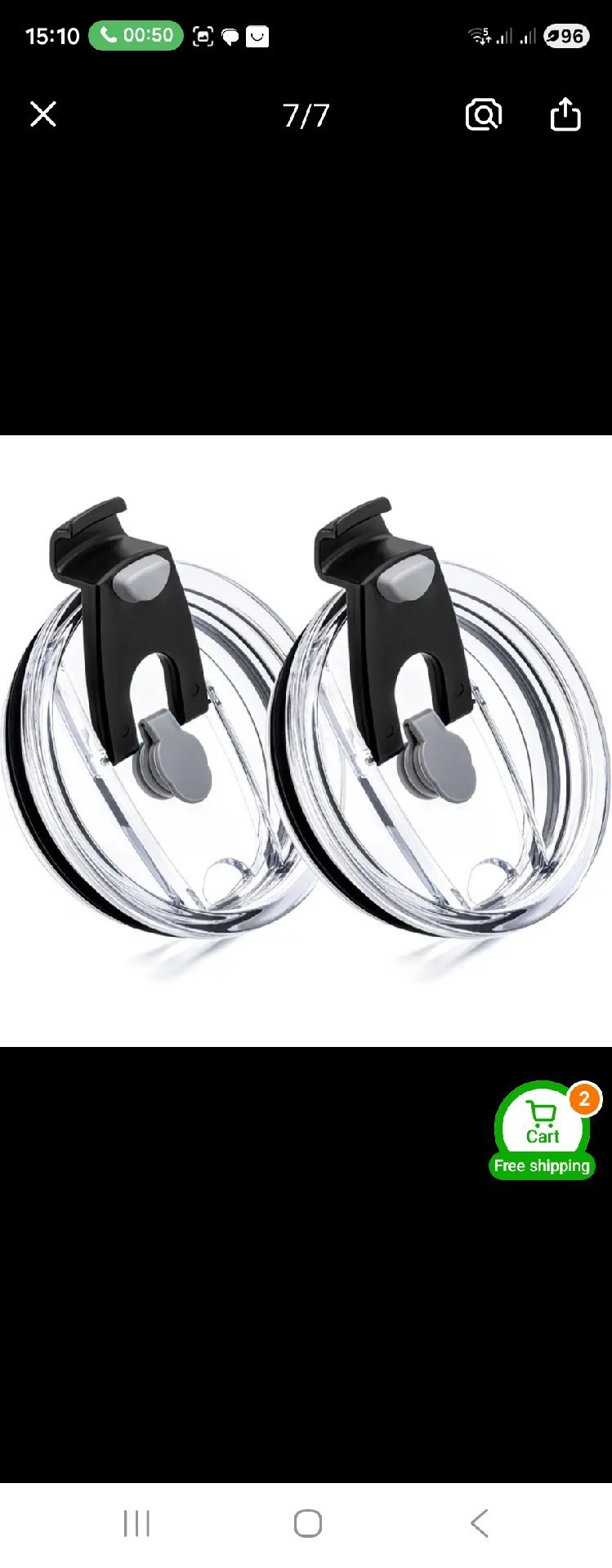 Stainless Steel Tumbler Lid Replacement Set with Straw, Unbranded, Small, New condition — preloved on SilentSale®