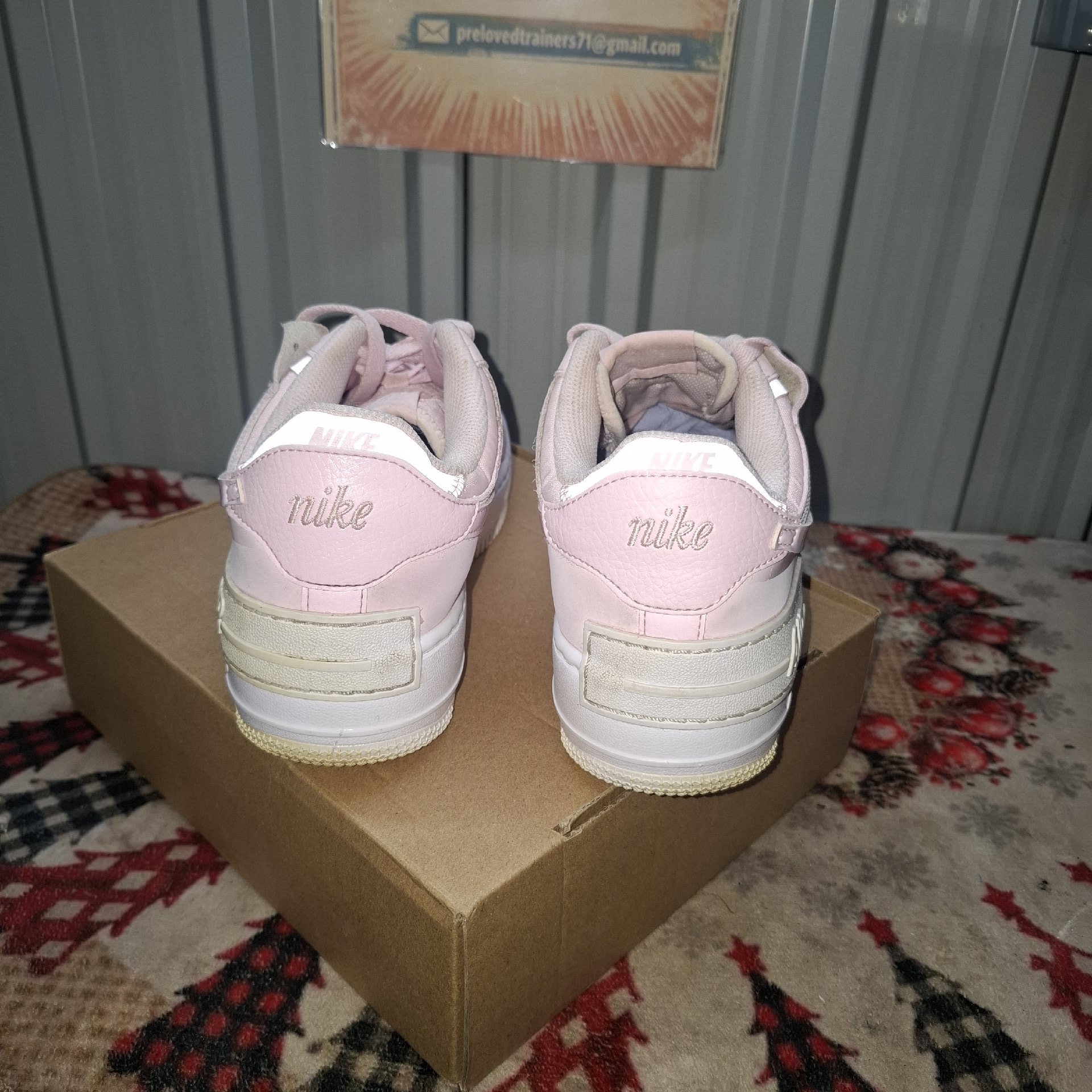 Nike Airforce Pink and White Trainers, Nike, 6, Excellent condition — preloved on SilentSale®