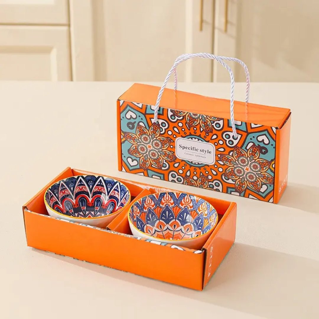 Specific Style Ceramic Tableware Set with Decorative Bowls and Plate 6 piece , Specific Style, One Size, New condition — preloved on SilentSale®