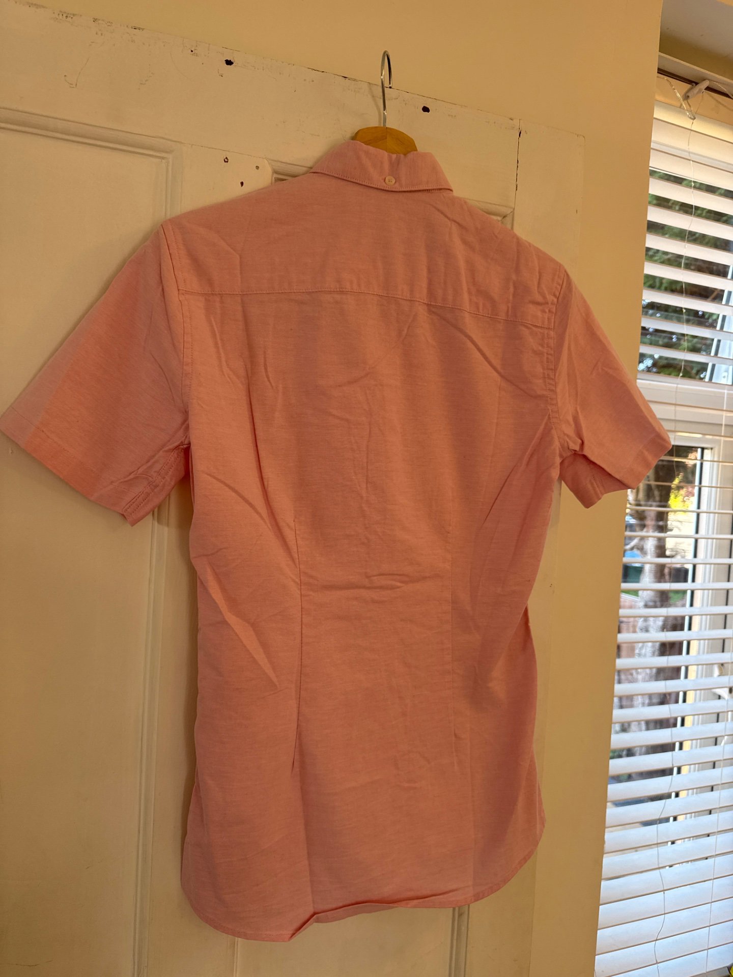 Pink Short Sleeve Button-Down Shirt – Size M, Next, XS, Excellent condition — preloved on SilentSale®