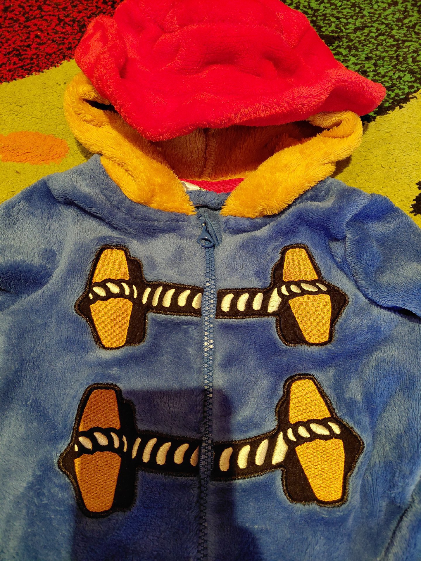 Paddington Blue Hooded Fleece Onesie for Kids, Unbranded, 2-3 years, Excellent condition — preloved on SilentSale®
