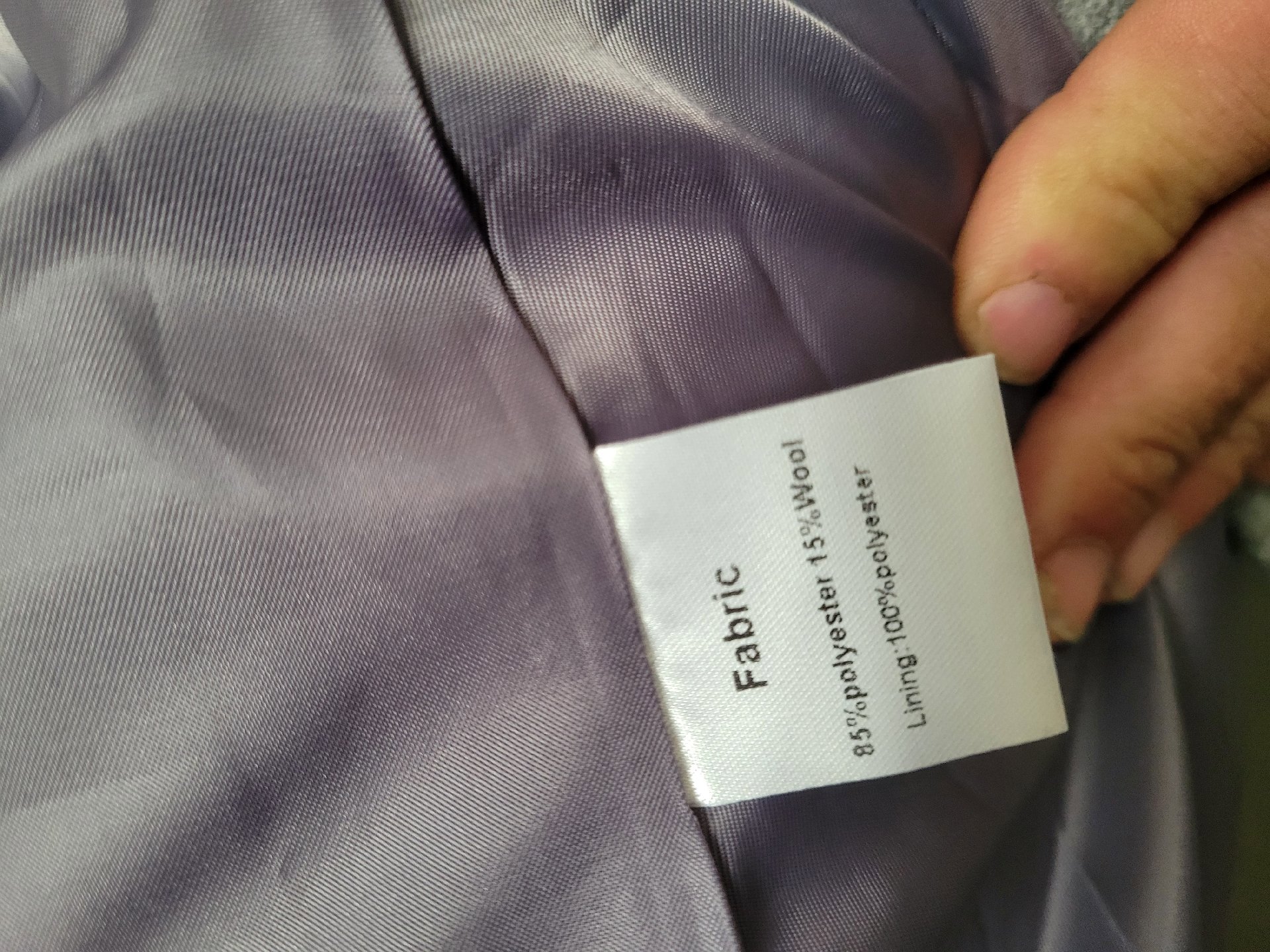 Grey Double Breasted Wool Blend Coat – Size M, Other, M, New condition — preloved on SilentSale®