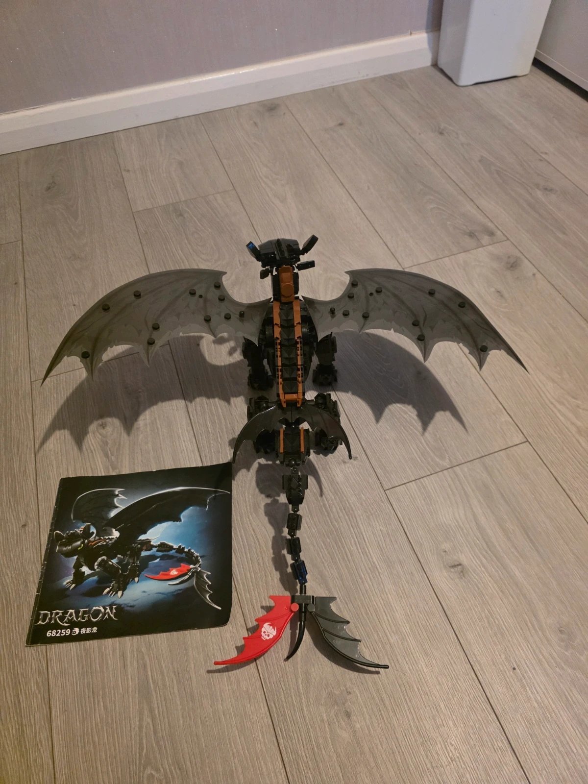 Dragon Building Blocks Model with Wings and Tail, Unbranded, Large, Excellent condition — preloved on SilentSale®