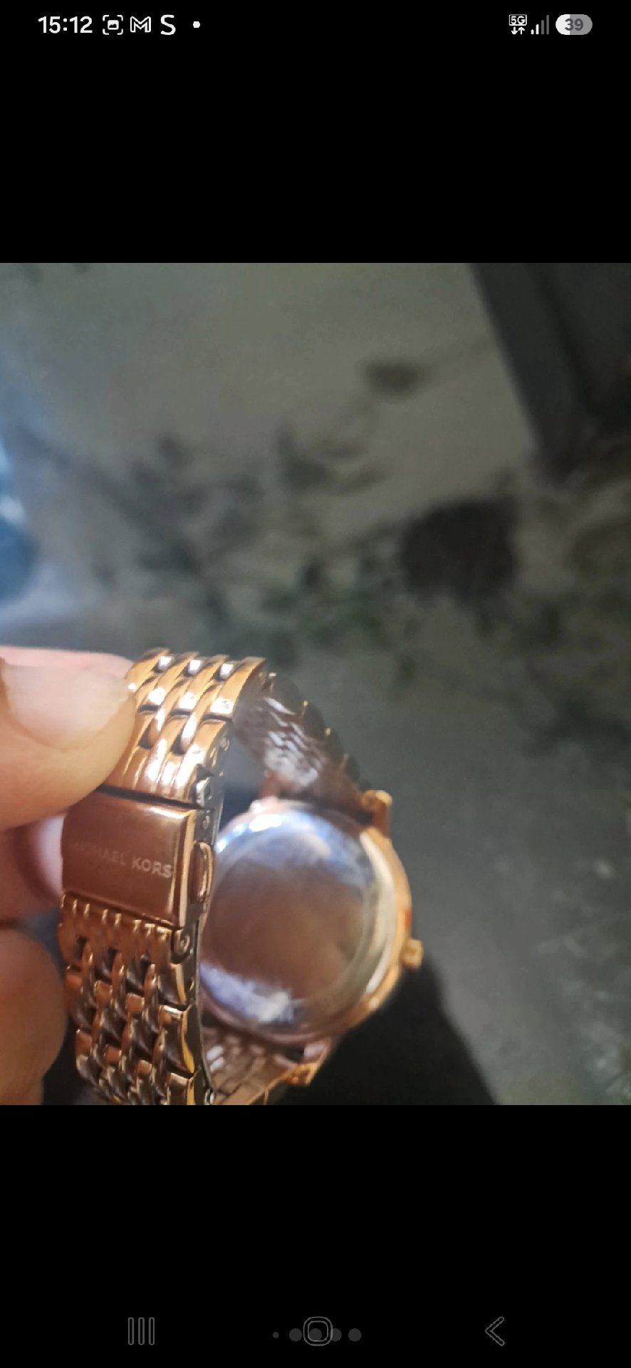 Michael Kors Rose Gold Tone Crystal Logo Bracelet Watch, Michael Kors, One Size, Excellent condition — preloved on SilentSale®