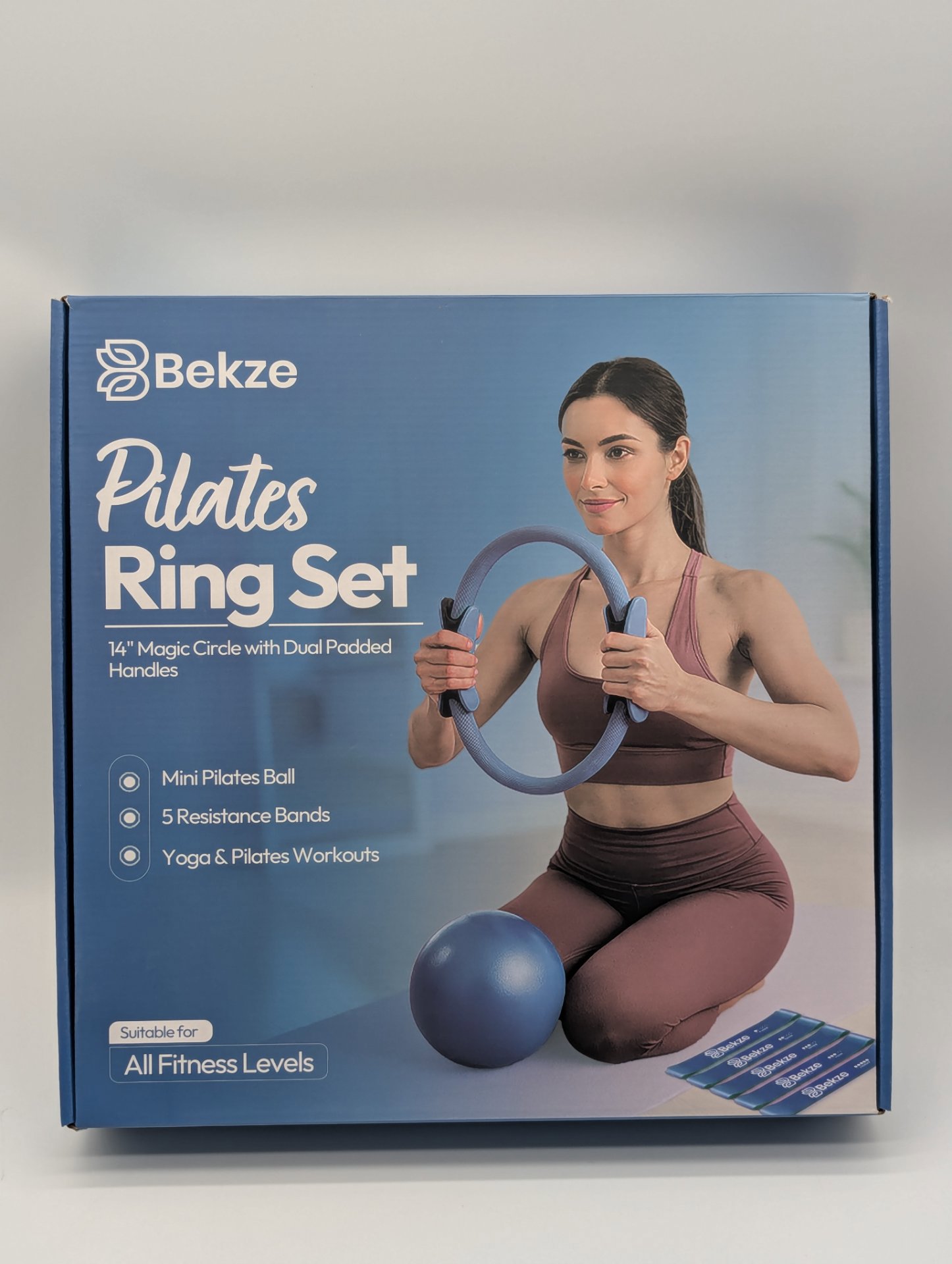 Bekze Pilates Ring Set with Mini Ball and Resistance Bands, Bekze, One Size, New condition — preloved on SilentSale®