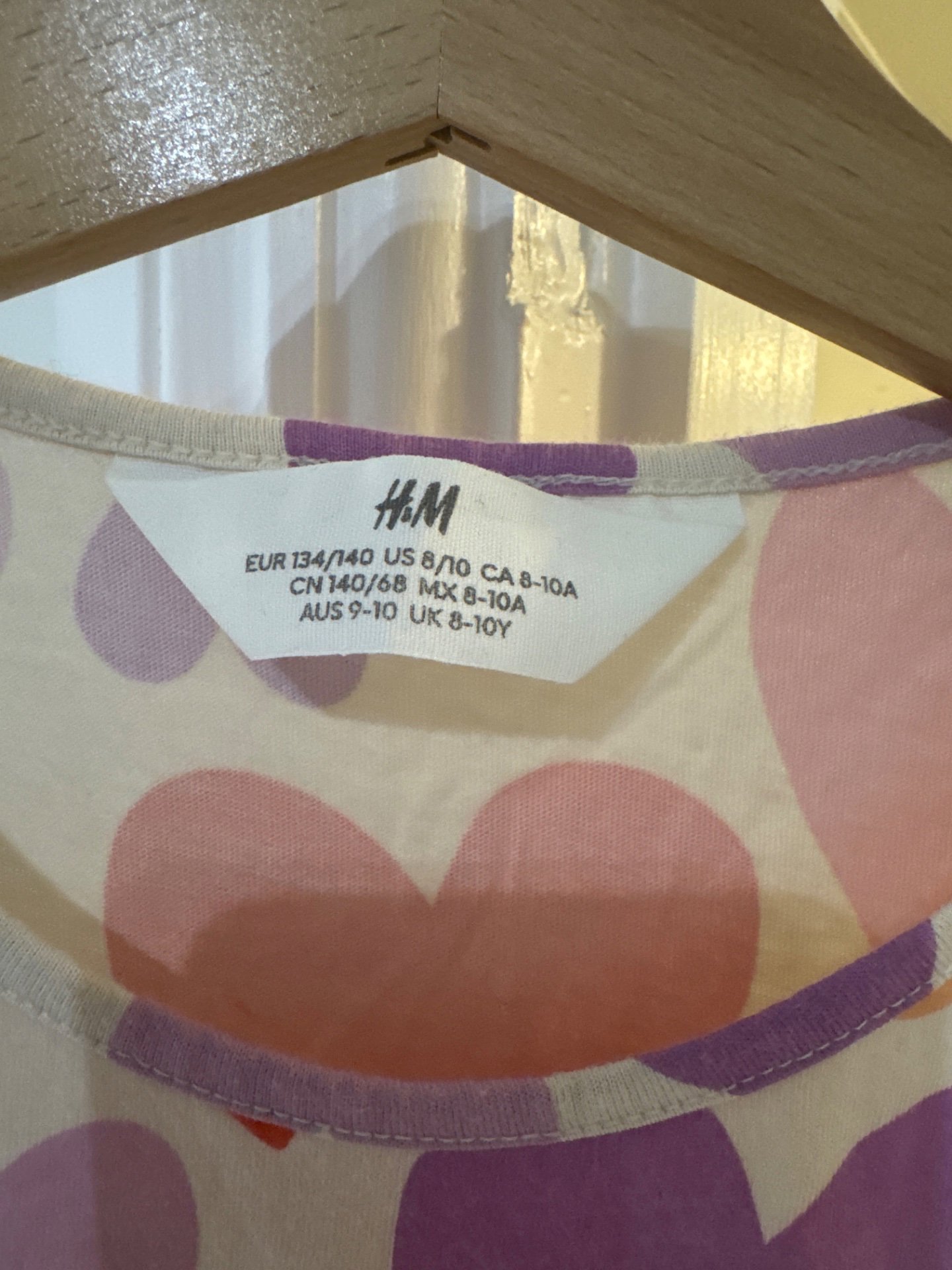 Girls Heart Print Sleeveless Dress – Size 7-8Y, H&M, 7-8 years, Excellent condition — preloved on SilentSale®