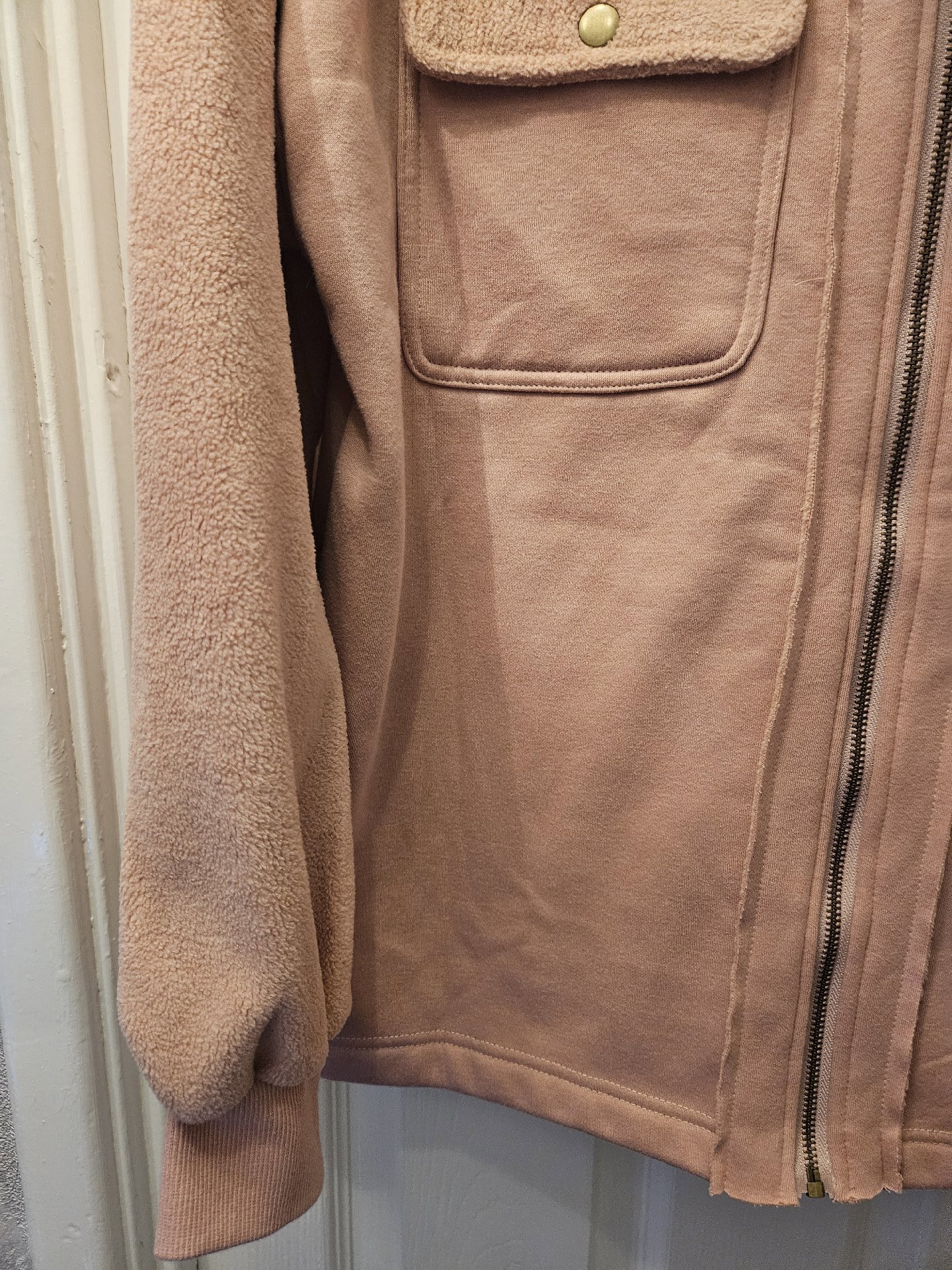 Unbranded Pink Fleece Zip Hoodie Jacket – Size 18 Adult, Unbranded, L, New condition — preloved on SilentSale®