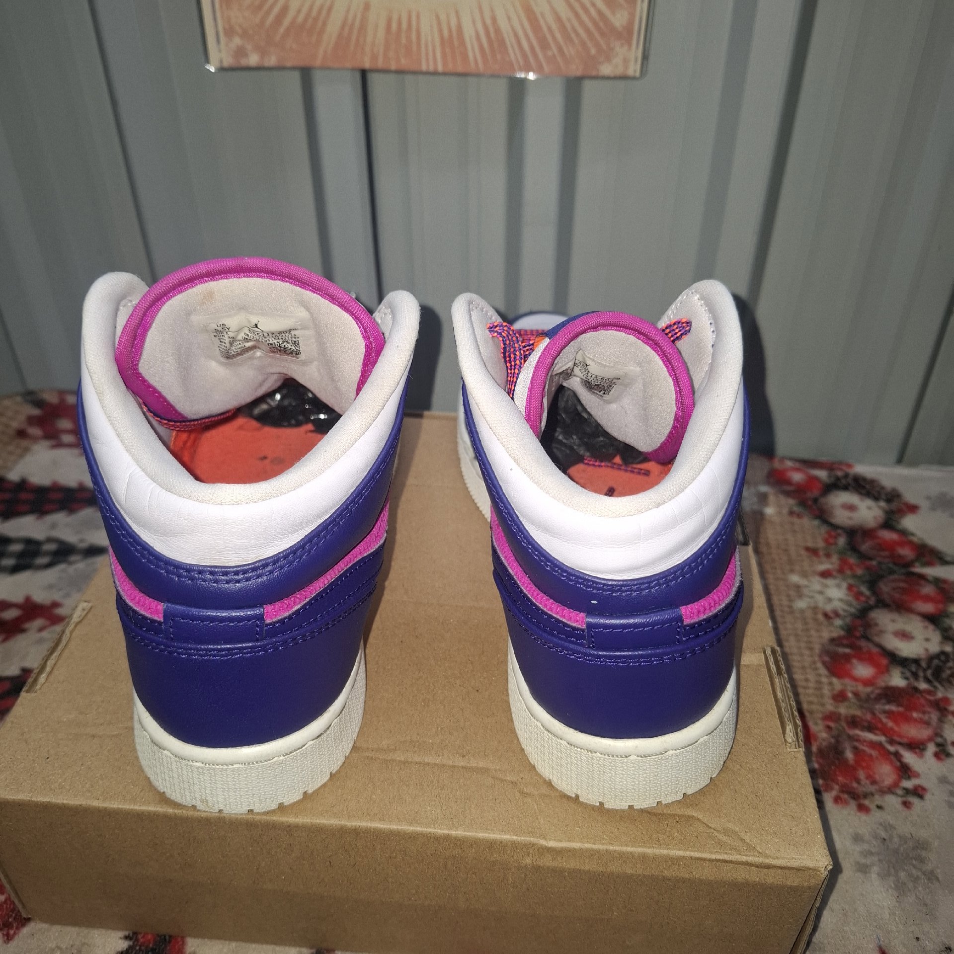 Air Jordan 1 Mid White Purple Pink Trainers – UK 5, Jordan, 5, Excellent condition — preloved on SilentSale®