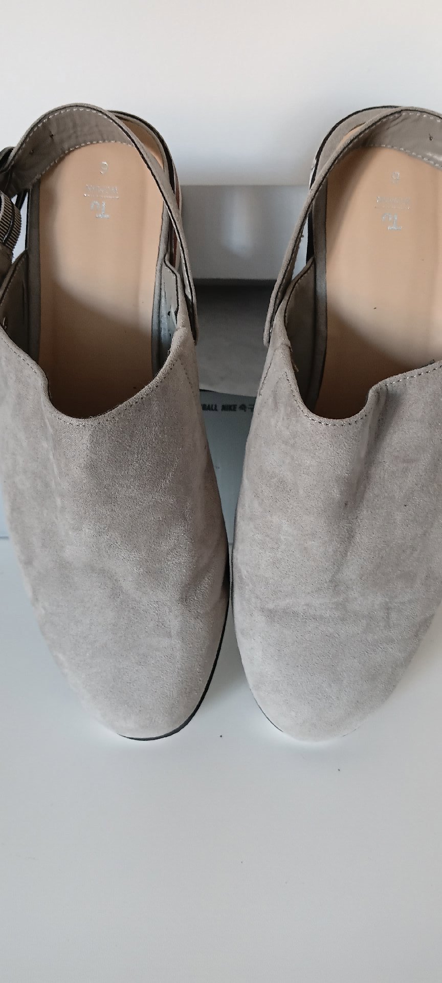 Tu Woman Grey Suede Slingback Shoes – UK 6, TU, 6, Excellent condition — preloved on SilentSale®