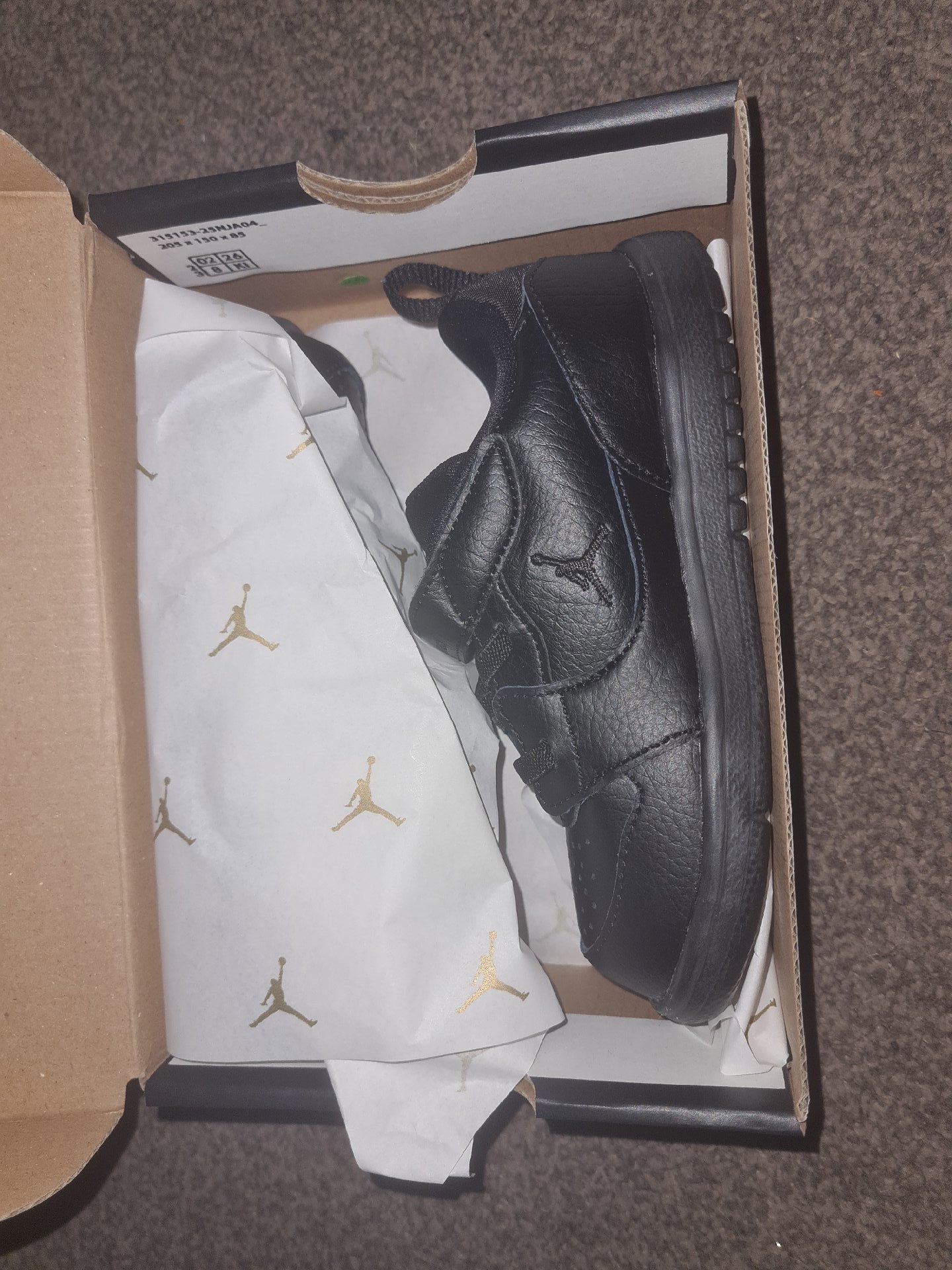 Jordan Court Connect Low Black Toddlers' Trainers – UK 10C, Jordan, 9.5, Excellent condition — preloved on SilentSale®