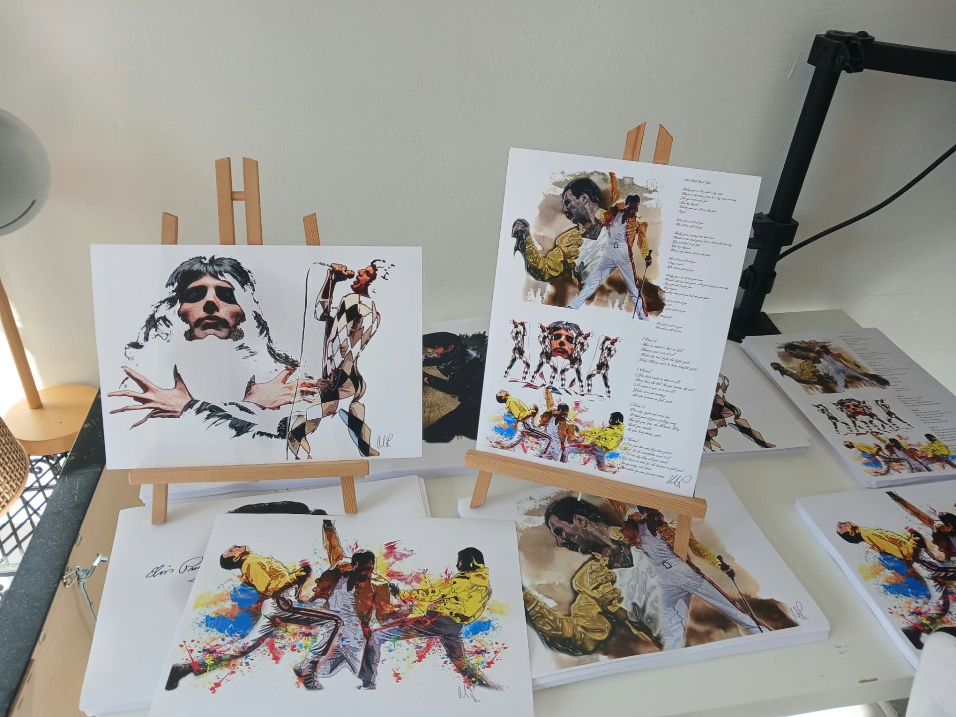 Queen Band Freddie Mercury Art Prints  4 A4 SET Artwork, Mercury, One Size, New condition — preloved on SilentSale®
