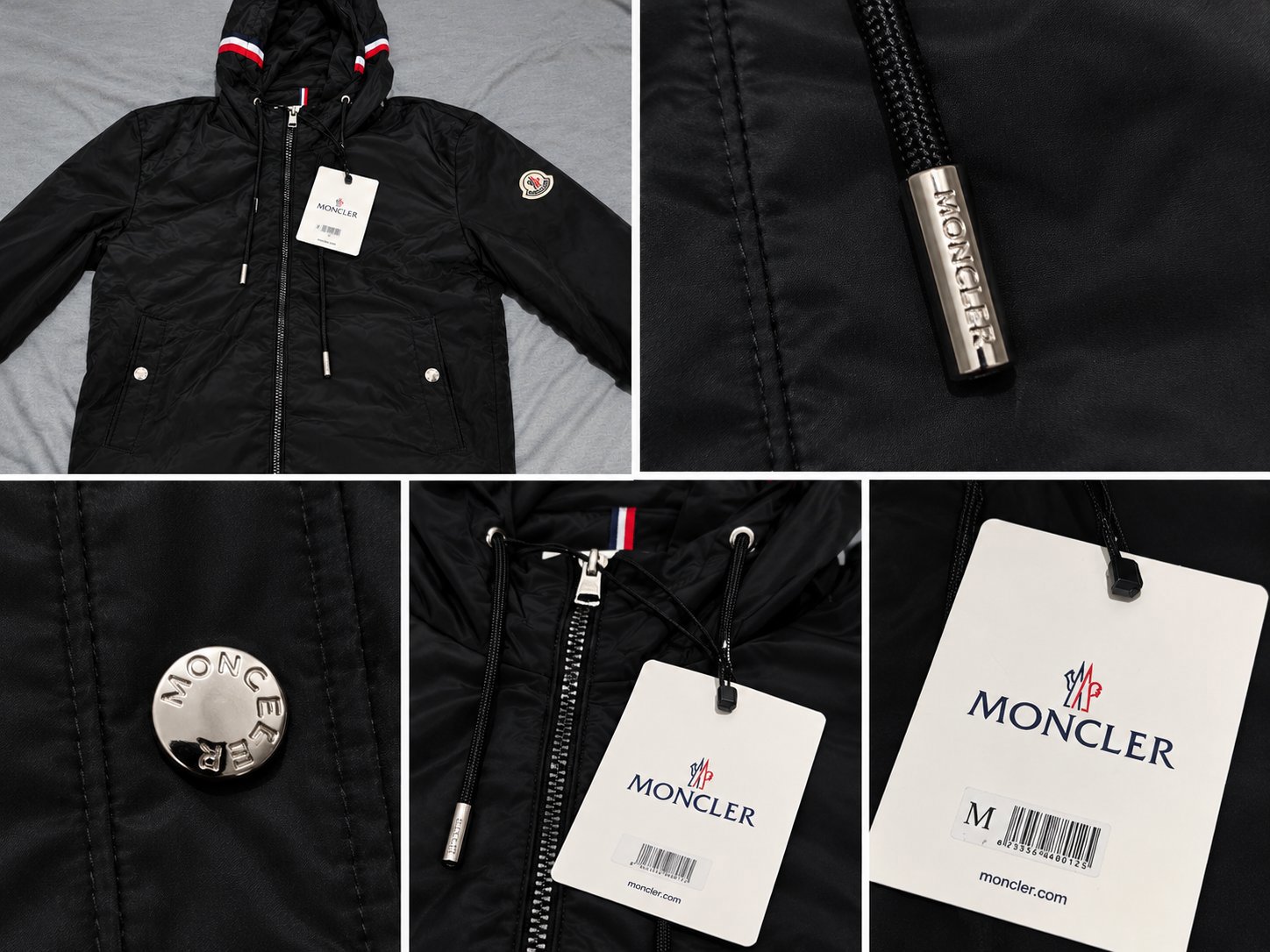 Moncler Black Hooded Jacket Size M, Moncler, M, New condition — preloved on SilentSale®