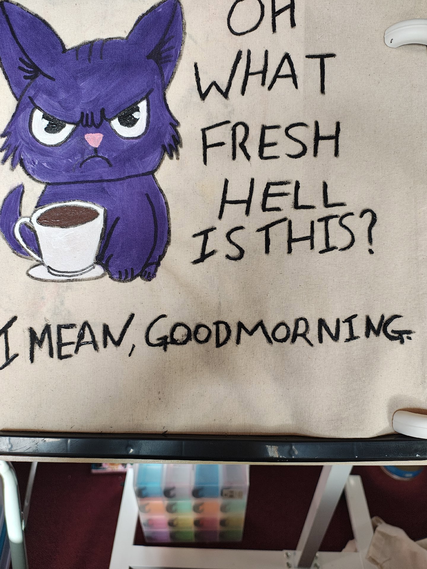 Hand painted tote bags , Unbranded, Tote, New condition — preloved on SilentSale®