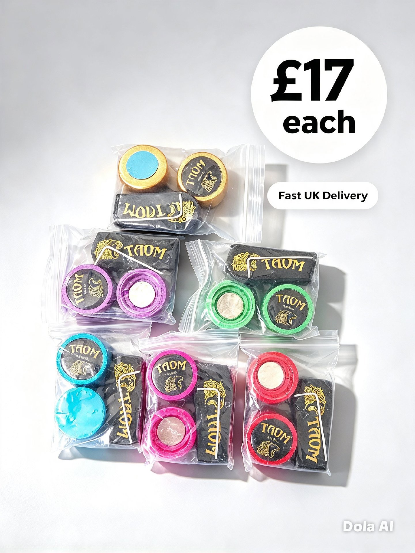 Taom Pool Cue Chalk Set Various Colours, Taom, Small, New condition — preloved on SilentSale®