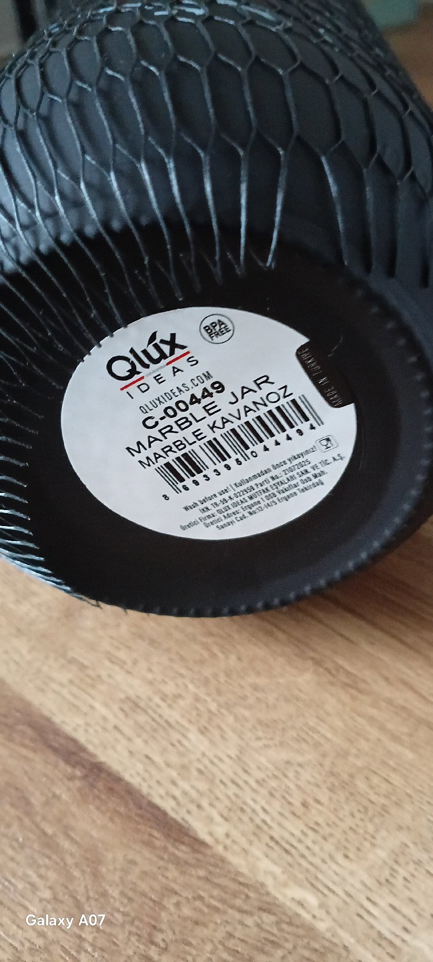 Healthy Food Black Ceramic Kitchen Storage Jar, Qlux Ideas, One Size, Excellent condition — preloved on SilentSale®