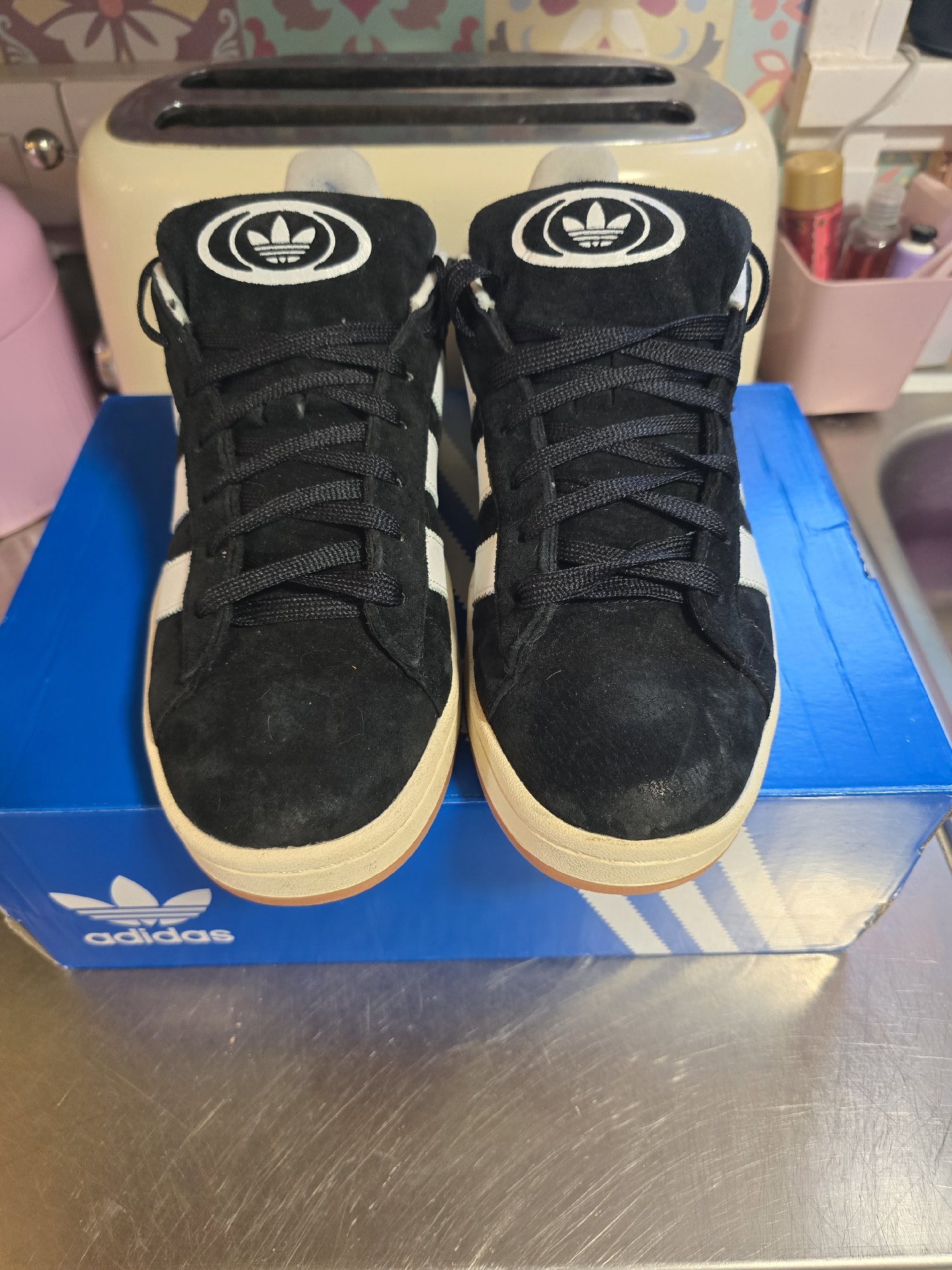 Adidas Campus Black Suede Trainers – UK 8, Adidas, 8, Good condition — preloved on SilentSale®