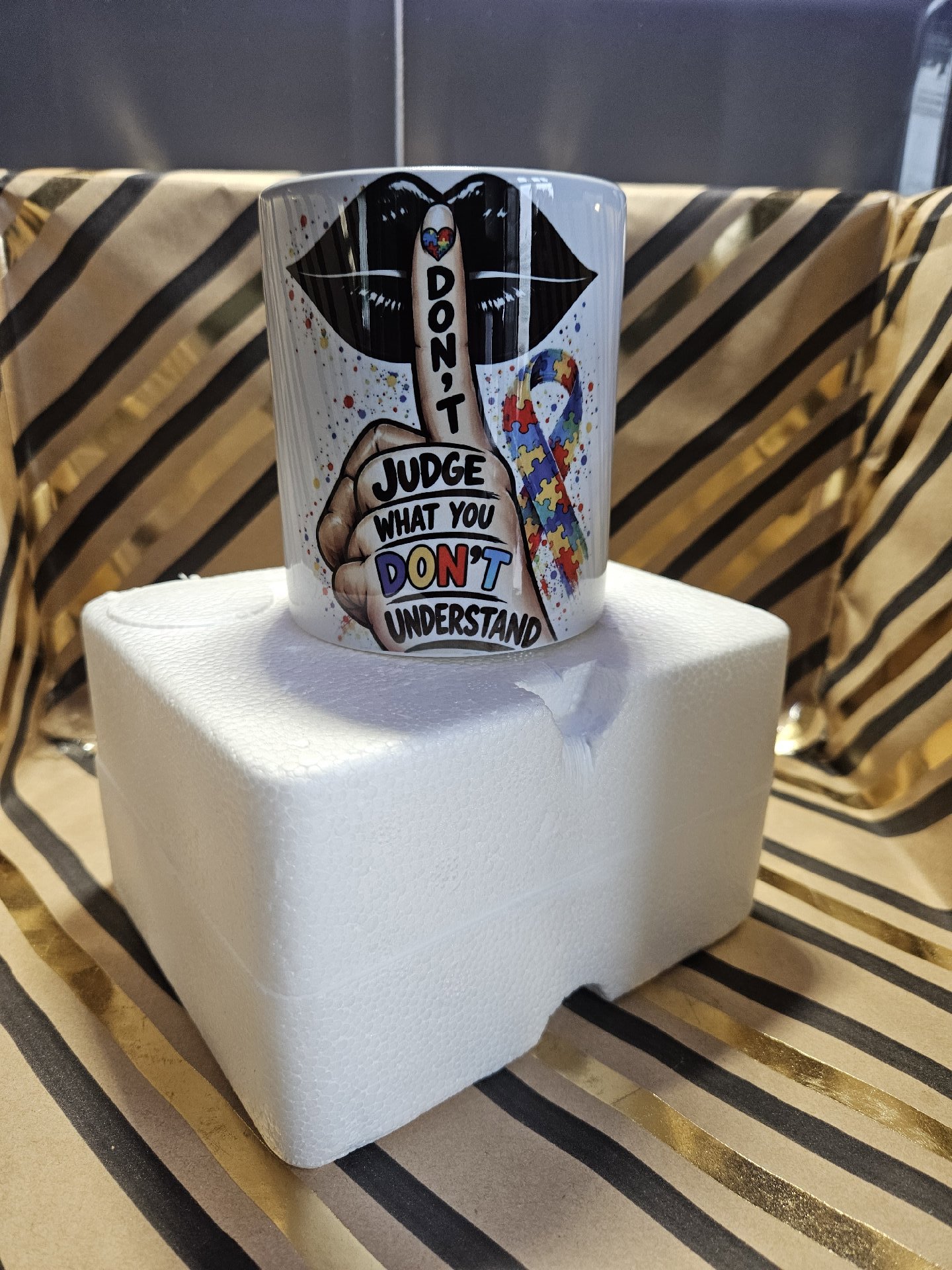 Autism coffee mug, Unbranded, One Size, New condition — preloved on SilentSale®