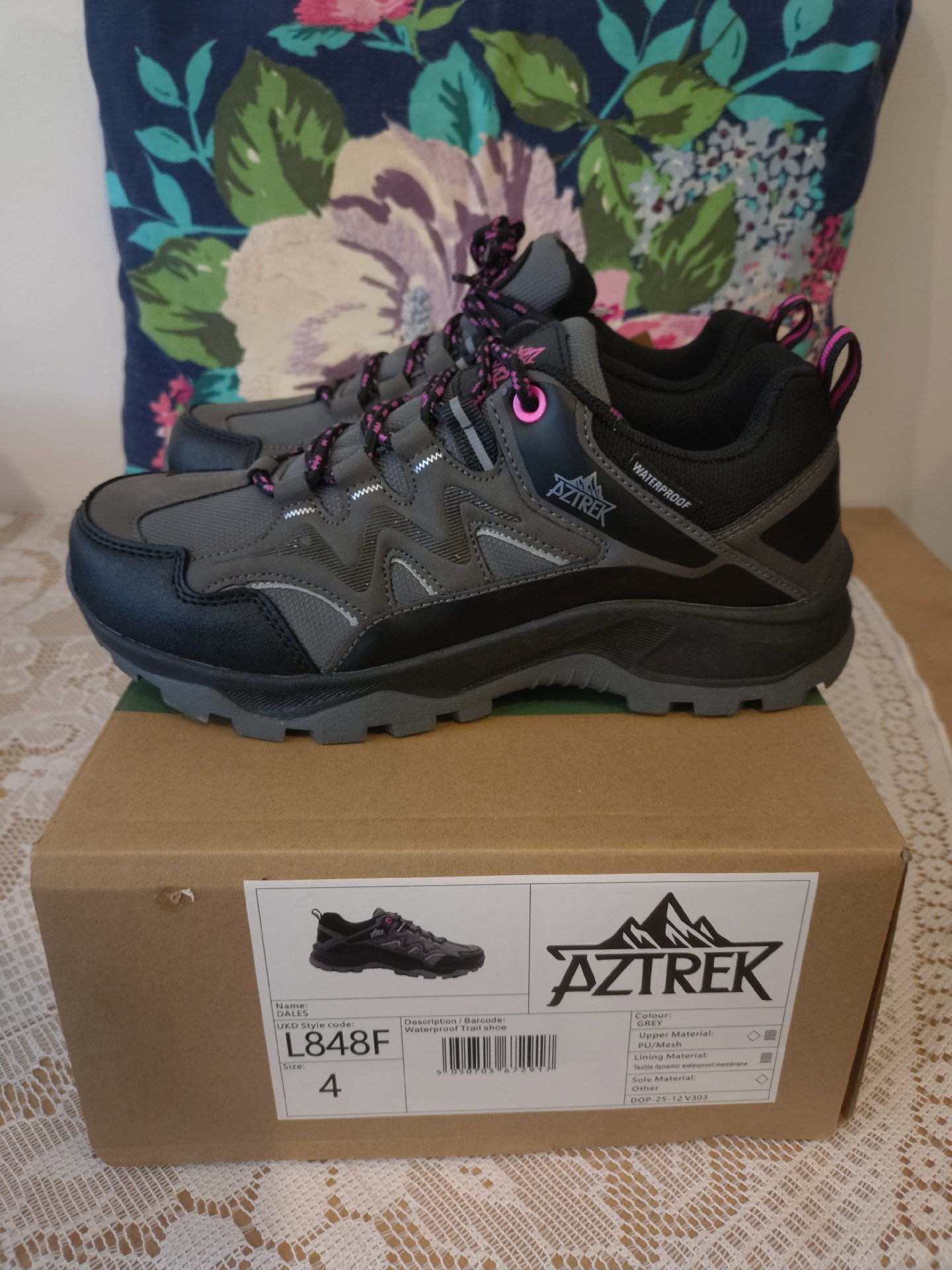 Aztrek Waterproof Trail Shoes Grey – UK 4, Aztrek, 4, New condition — preloved on SilentSale®