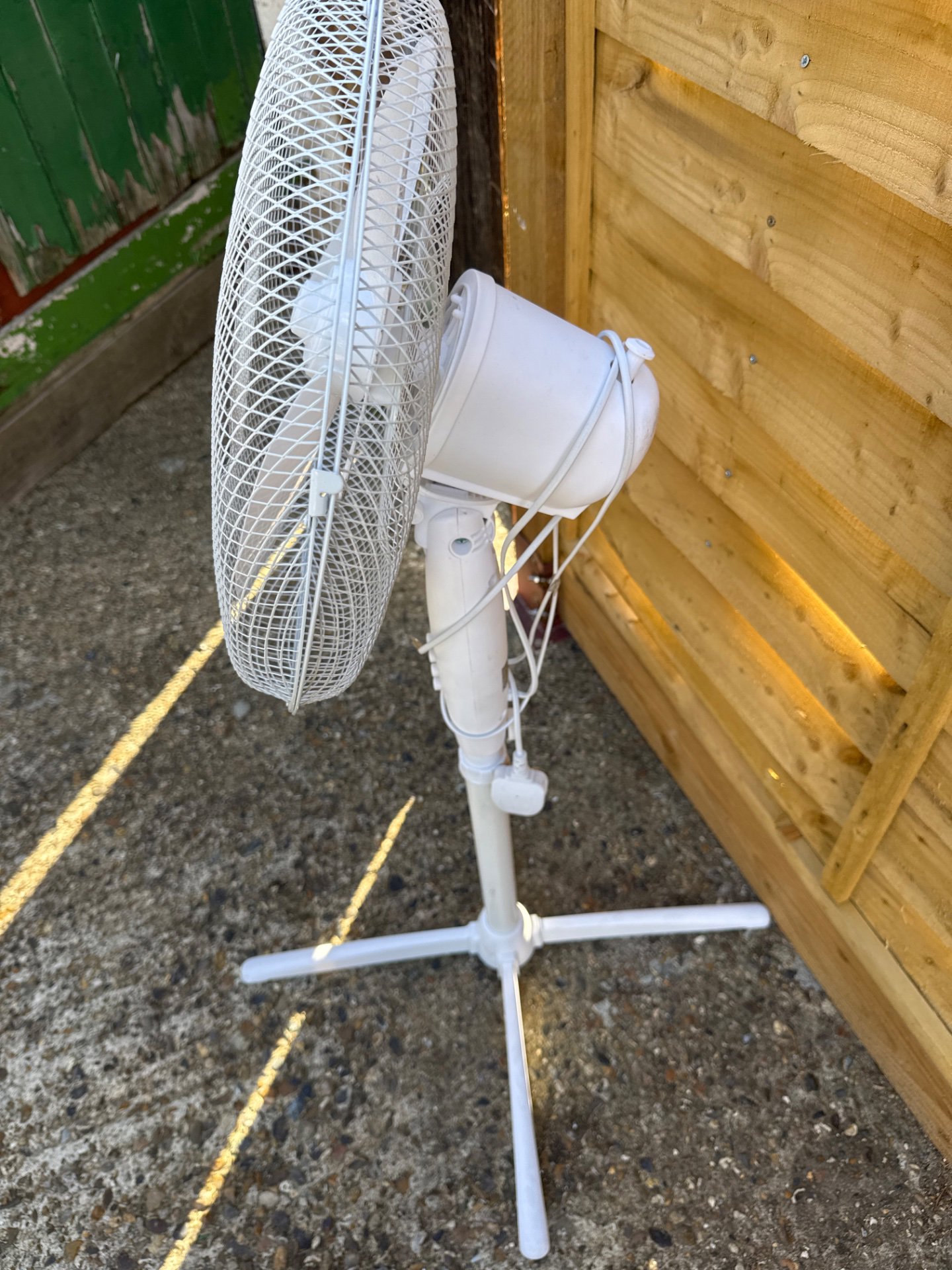 White Pedestal Standing Fan, Silvercrest, One Size, Excellent condition — preloved on SilentSale®