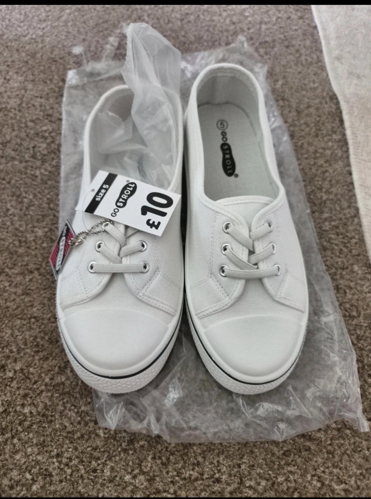 Cotton On White Canvas Trainers – UK 5, Cotton On, 5, New condition — preloved on SilentSale®