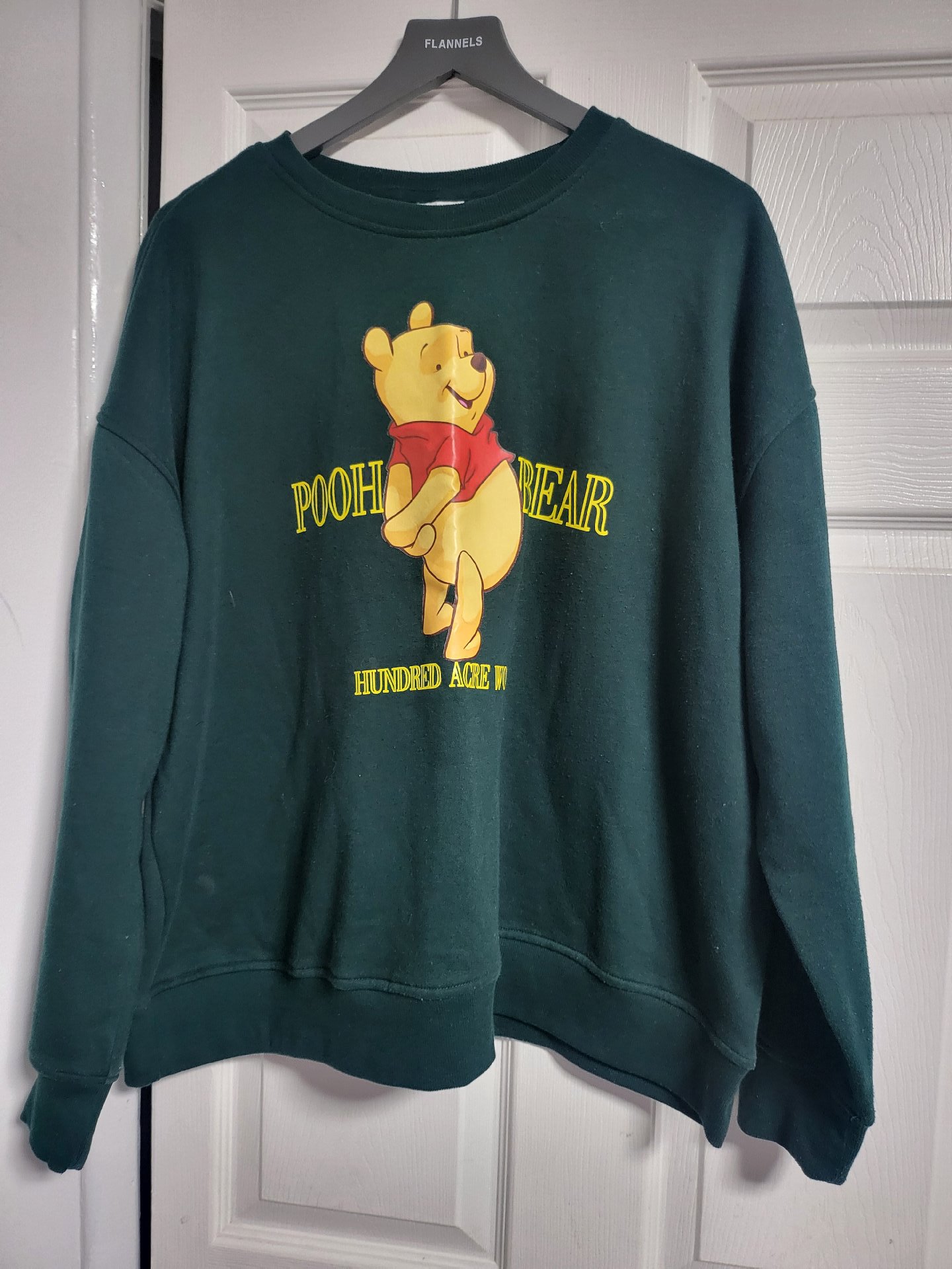 Green Winnie The Pooh Bear Graphic Sweatshirt, Disney, XL, Excellent condition — preloved on SilentSale®