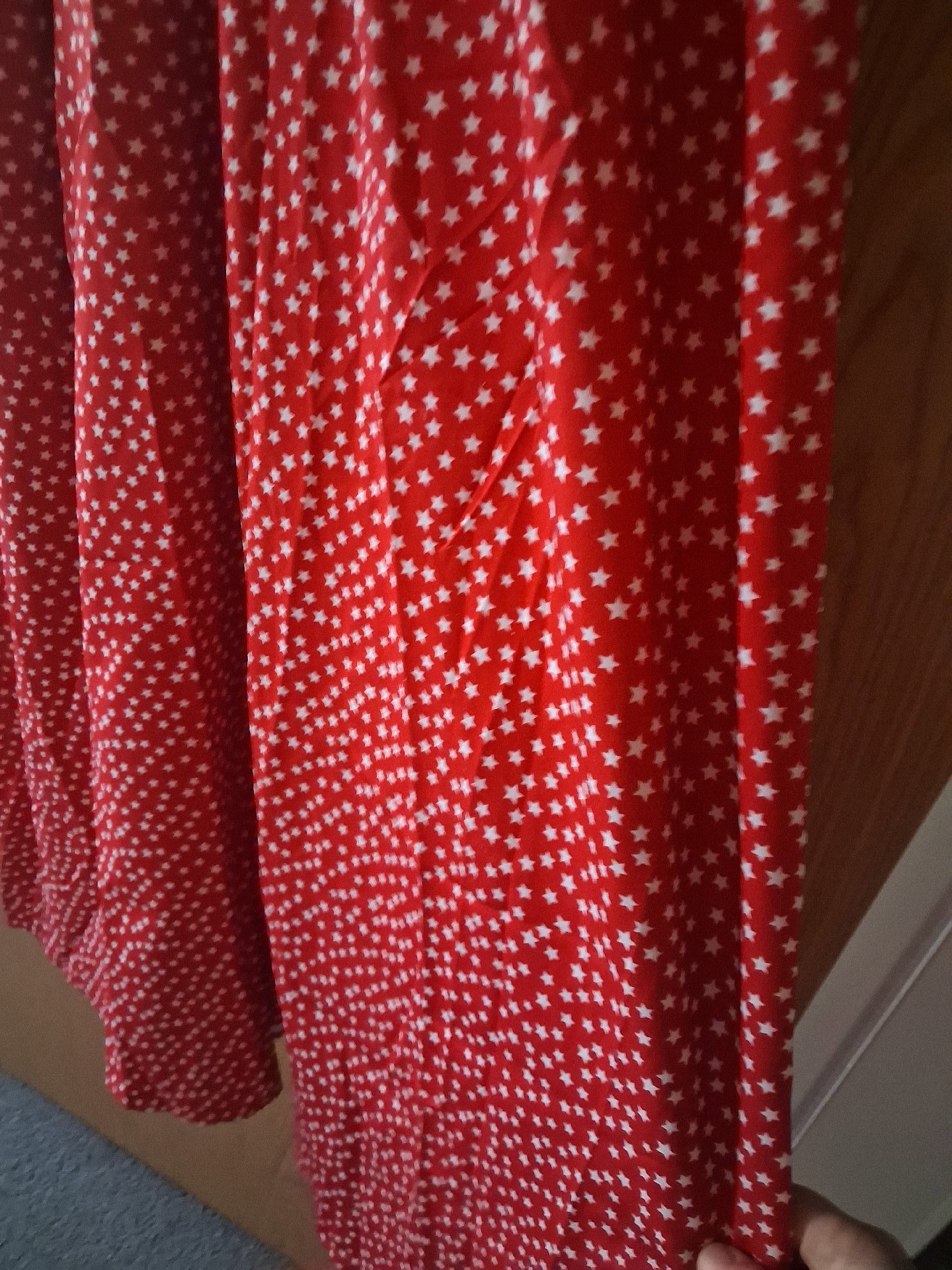 Red Star Print Maxi Dress, Unbranded, 10, Excellent condition — preloved on SilentSale®