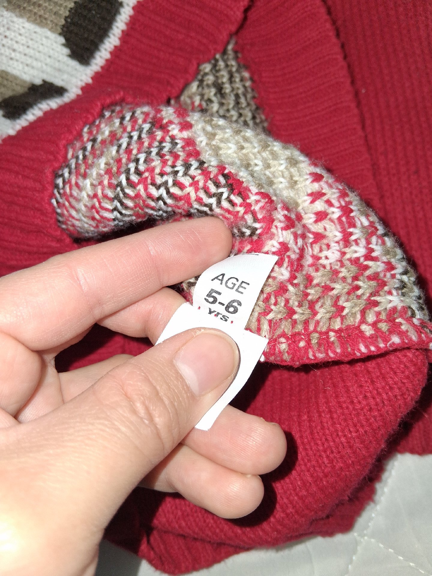 Red Christmas Reindeer Jumper for Age 5-6 Years, Red, 5-6 years, Excellent condition — preloved on SilentSale®