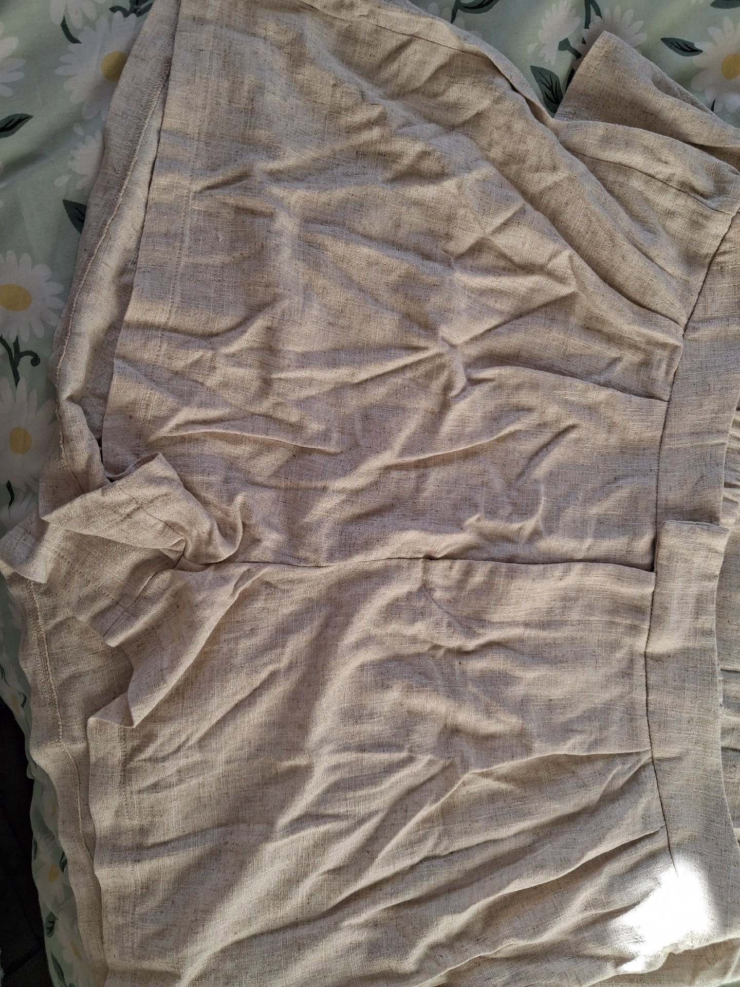 Beige Linen Blend Shorts and Top Set, shien, 24, New condition — preloved on SilentSale®