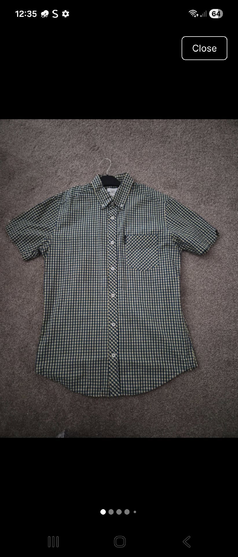 Ben Sherman Green Check Short Sleeve Shirt – Size S, Ben Sherman, S, New condition — preloved on SilentSale®