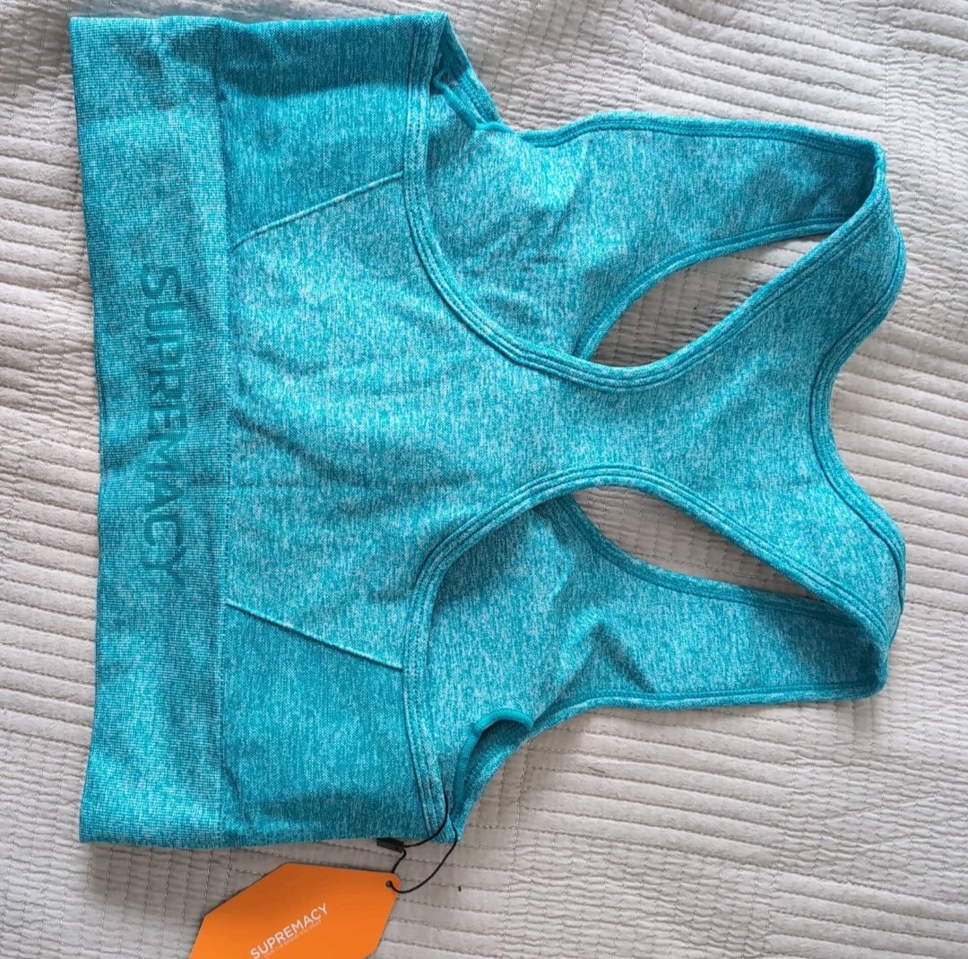 Supremacy Blue Sports Crop Tops and Long Sleeve Top Bundle, Supremacy, XXL, New condition — preloved on SilentSale®